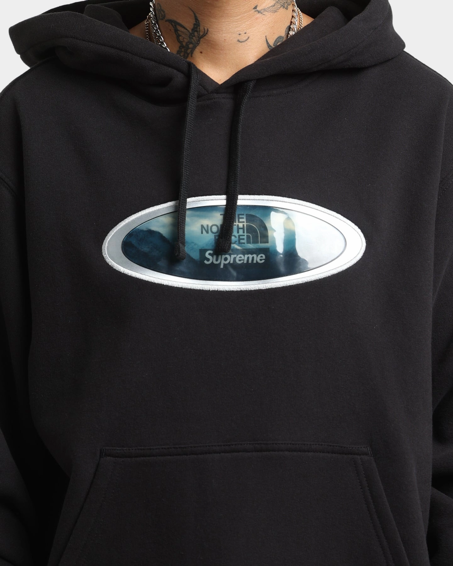 Supreme Supreme X The North Face Mountains Hooded Sweatshirt Black Adventure Wear