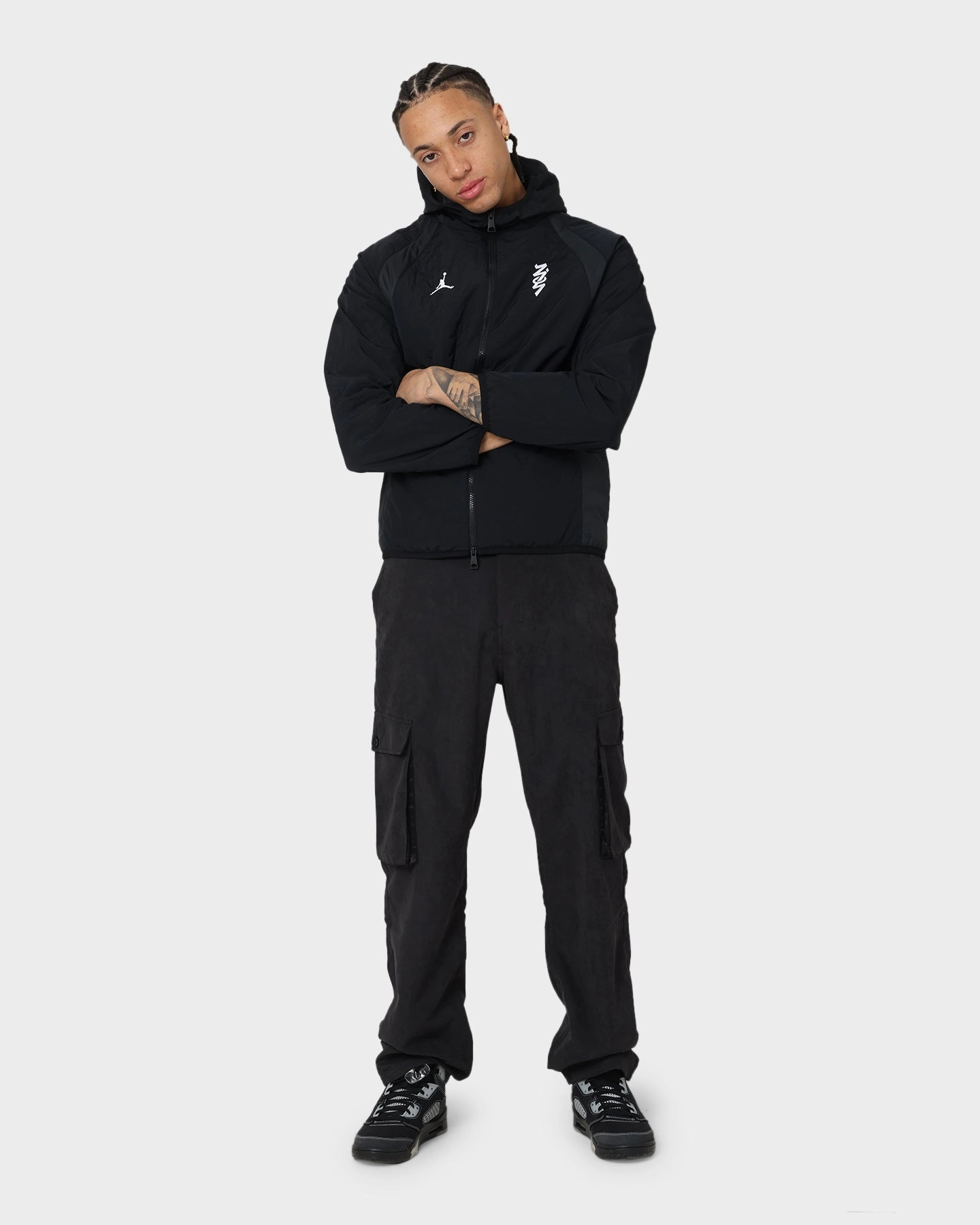 Jordan Zion Jacket Black Quick Dry Coating