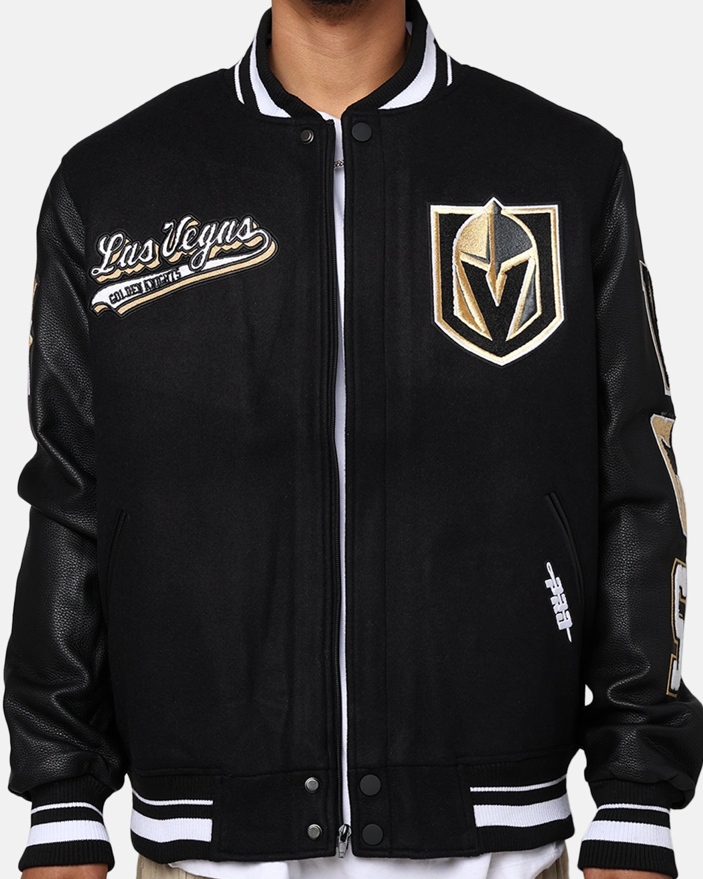 Experiment Pro Standard Vegas Golden Knights Wool Varsity Jacket Black
