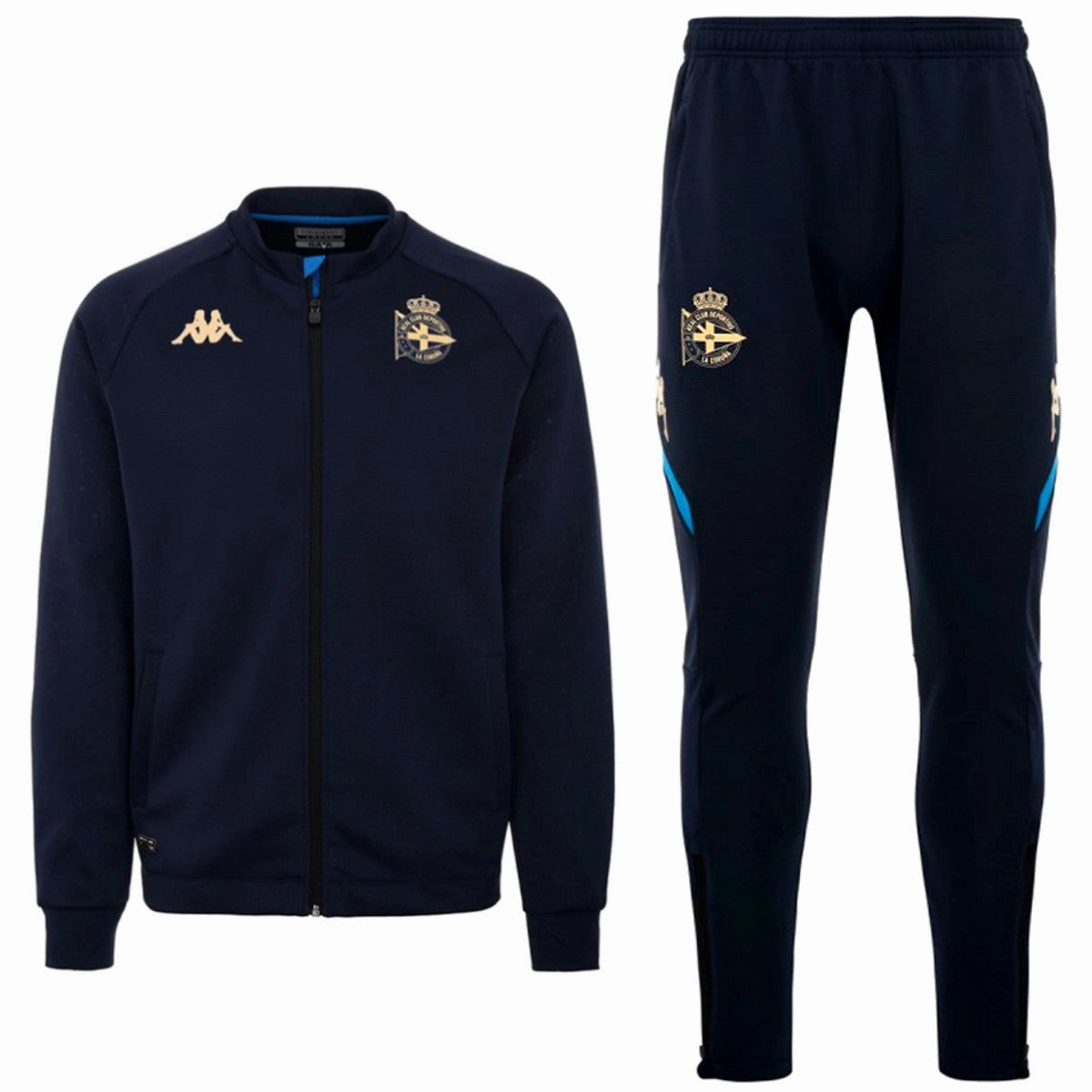 sunglasses venue Vegan materials Deportivo La Coruna navy training presentation tracksuit 2022/23 - Kappa