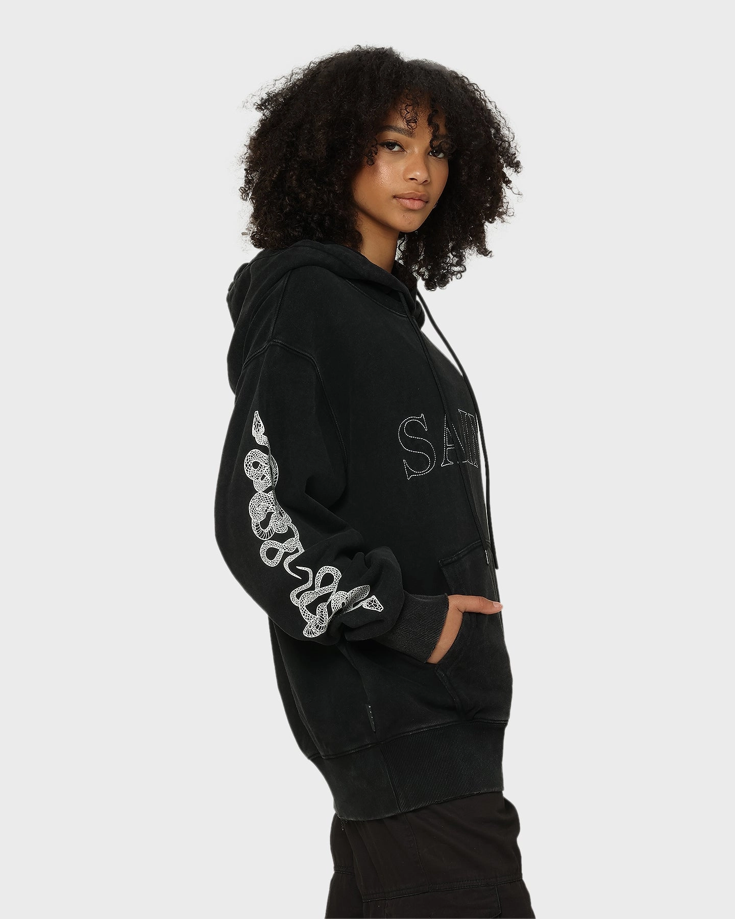 Subtle Saint Morta Death Adder Hoodie Black