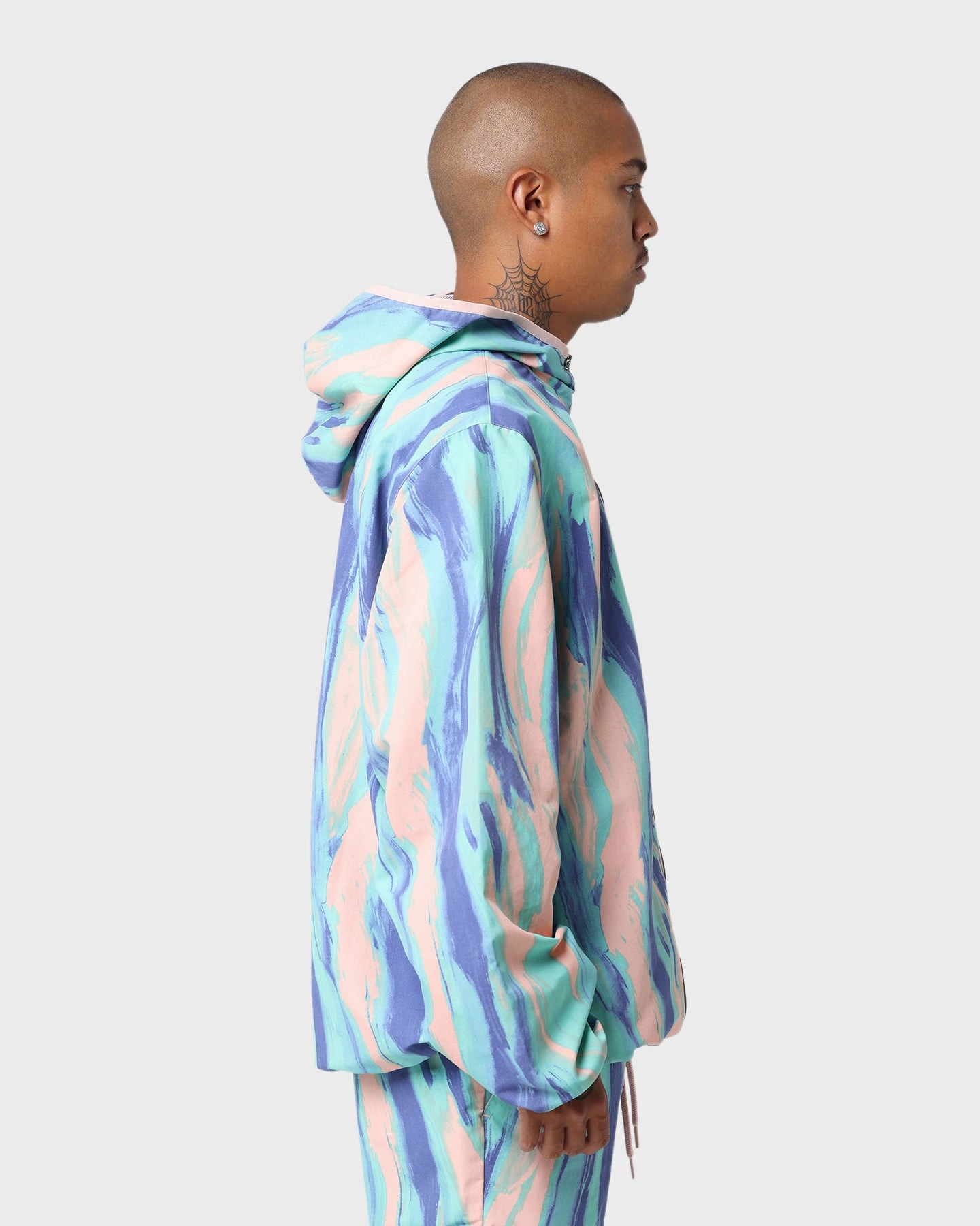 Merchandise Treasure Adidas Marbled Paint Patrick Kyle Windbreaker Vapor Pink/Multi Colour