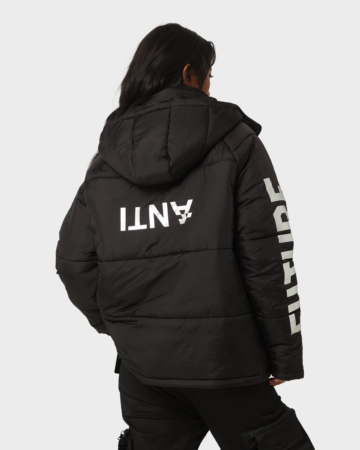 The Anti Order Hyphen ATD Puffer Jacket V2 Black/Silver Versatile Layering
