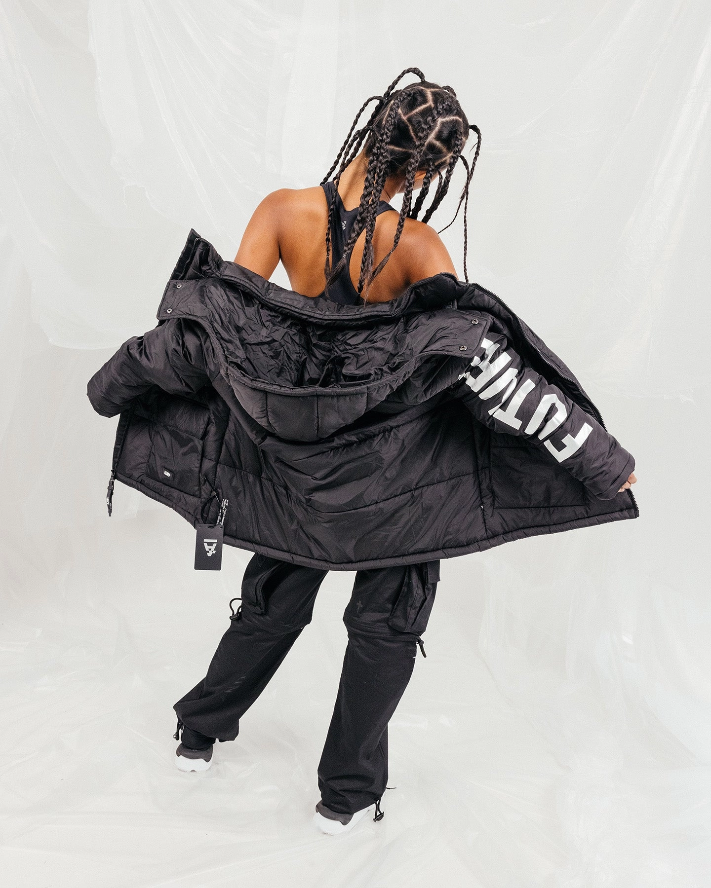 Water Resistant Shell vacation The Anti Order Hyphen ATD Puffer Jacket V2 Black/Silver