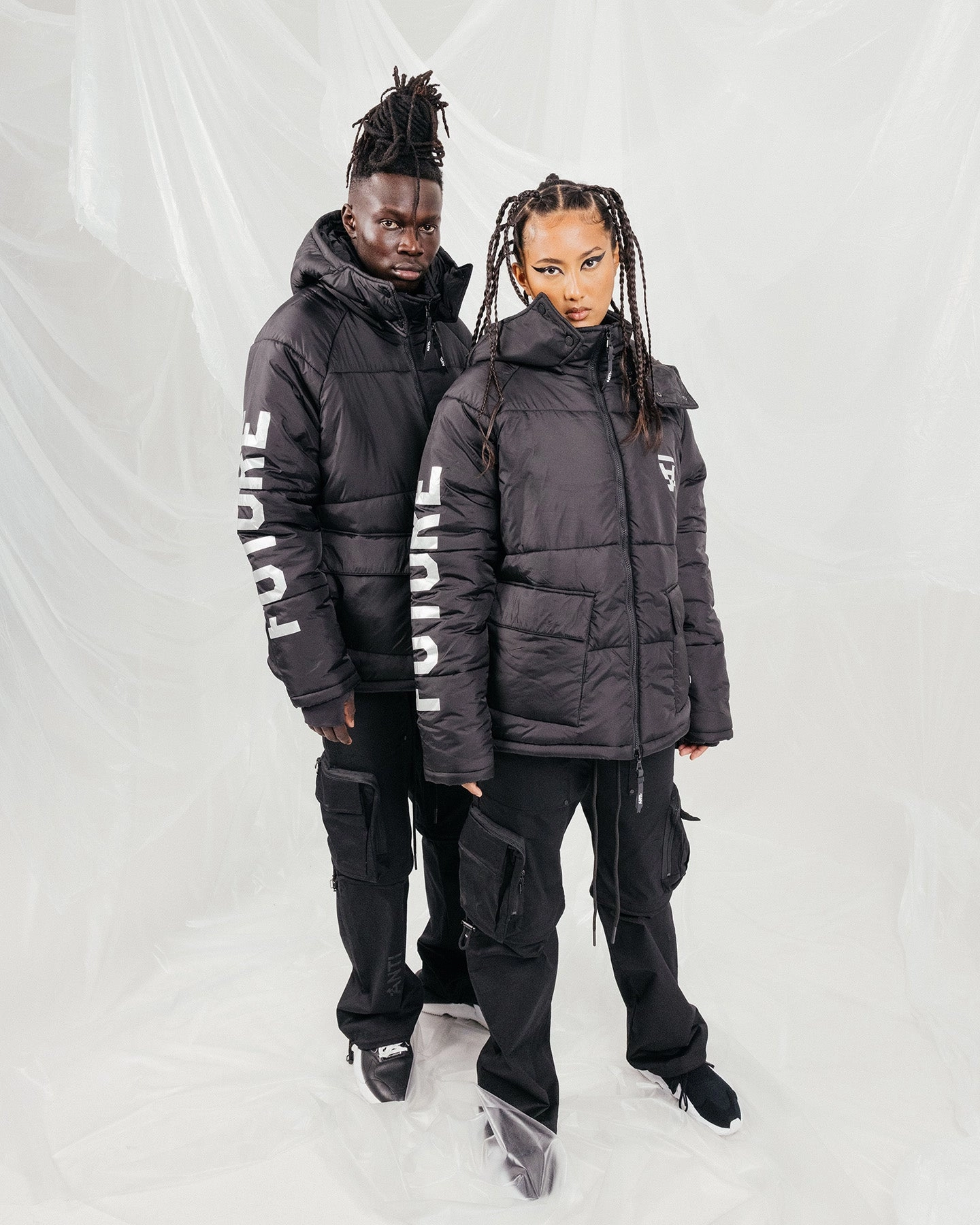 The Anti Order Hyphen ATD Puffer Jacket V2 Black/Silver Easter wear