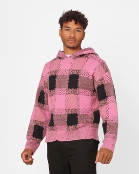 Bravery XXIII Dalas Plaid Hoodie Pink/Black