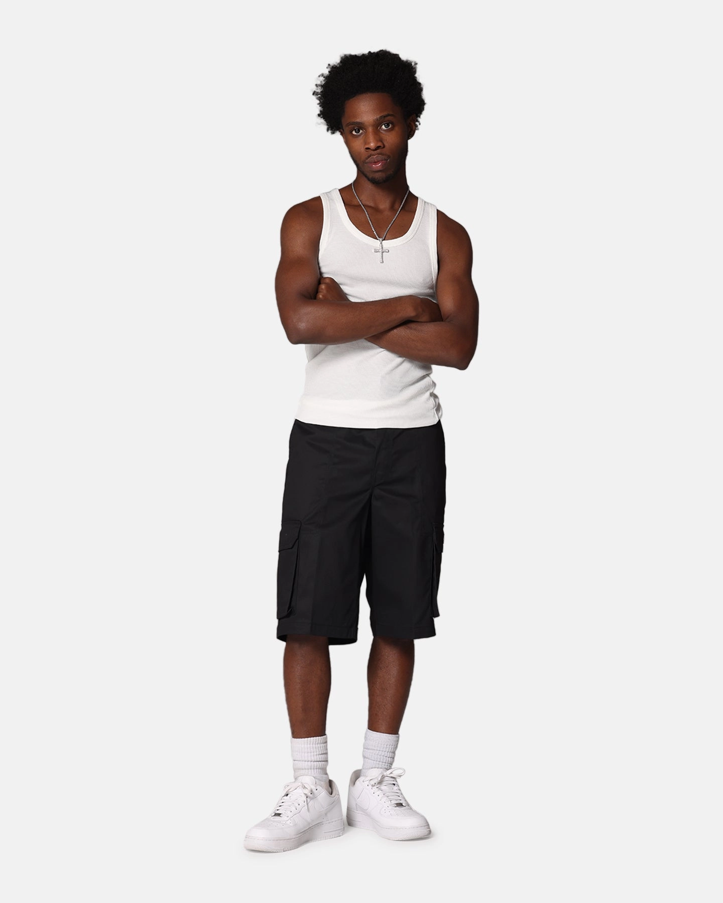 Dickies 131 Slim Straight Cargo Shorts Black Stretch Comfort Durable Quality