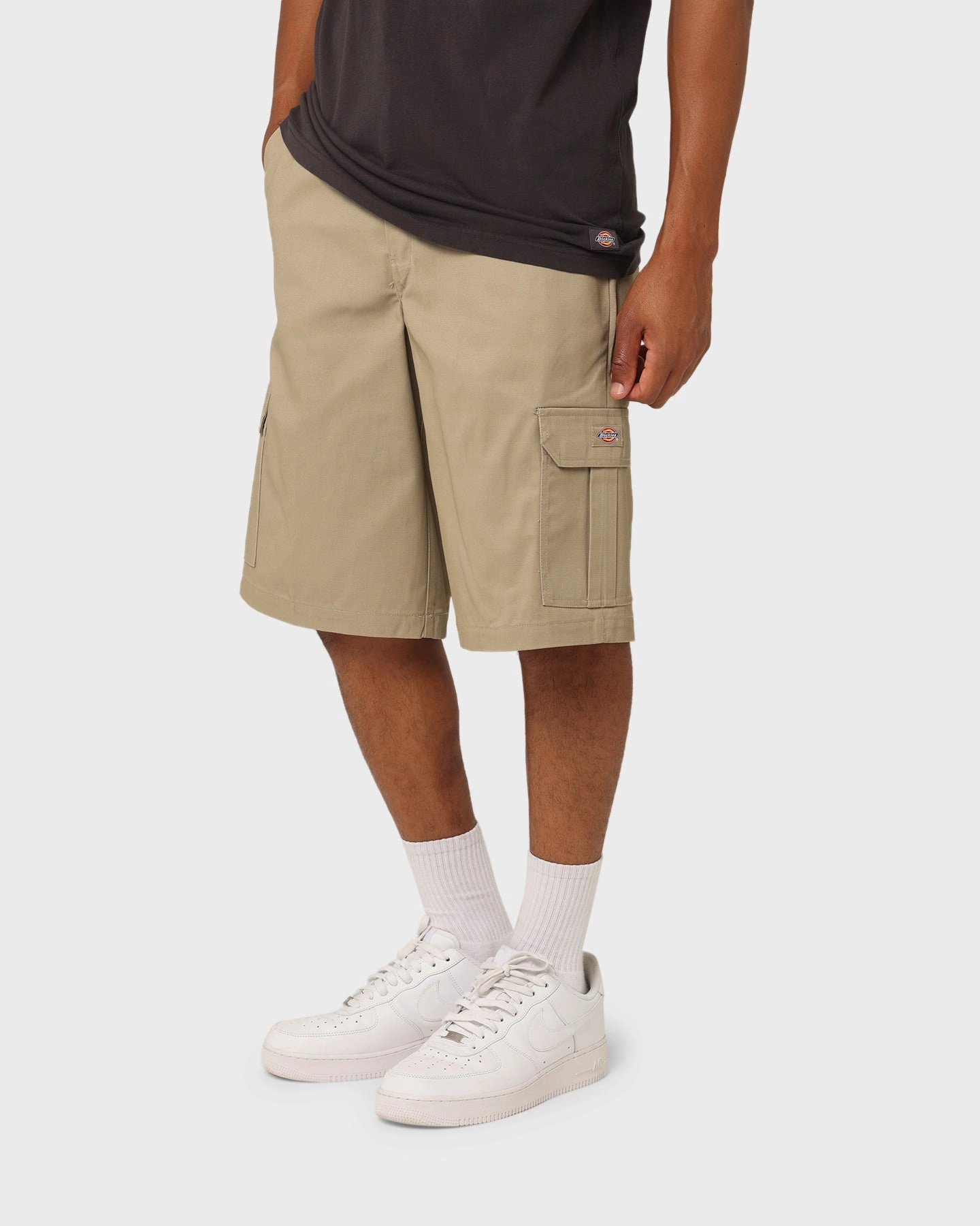 Dickies 42283 Cargo Shorts Khaki Stretchable Waistband Stay Fresh