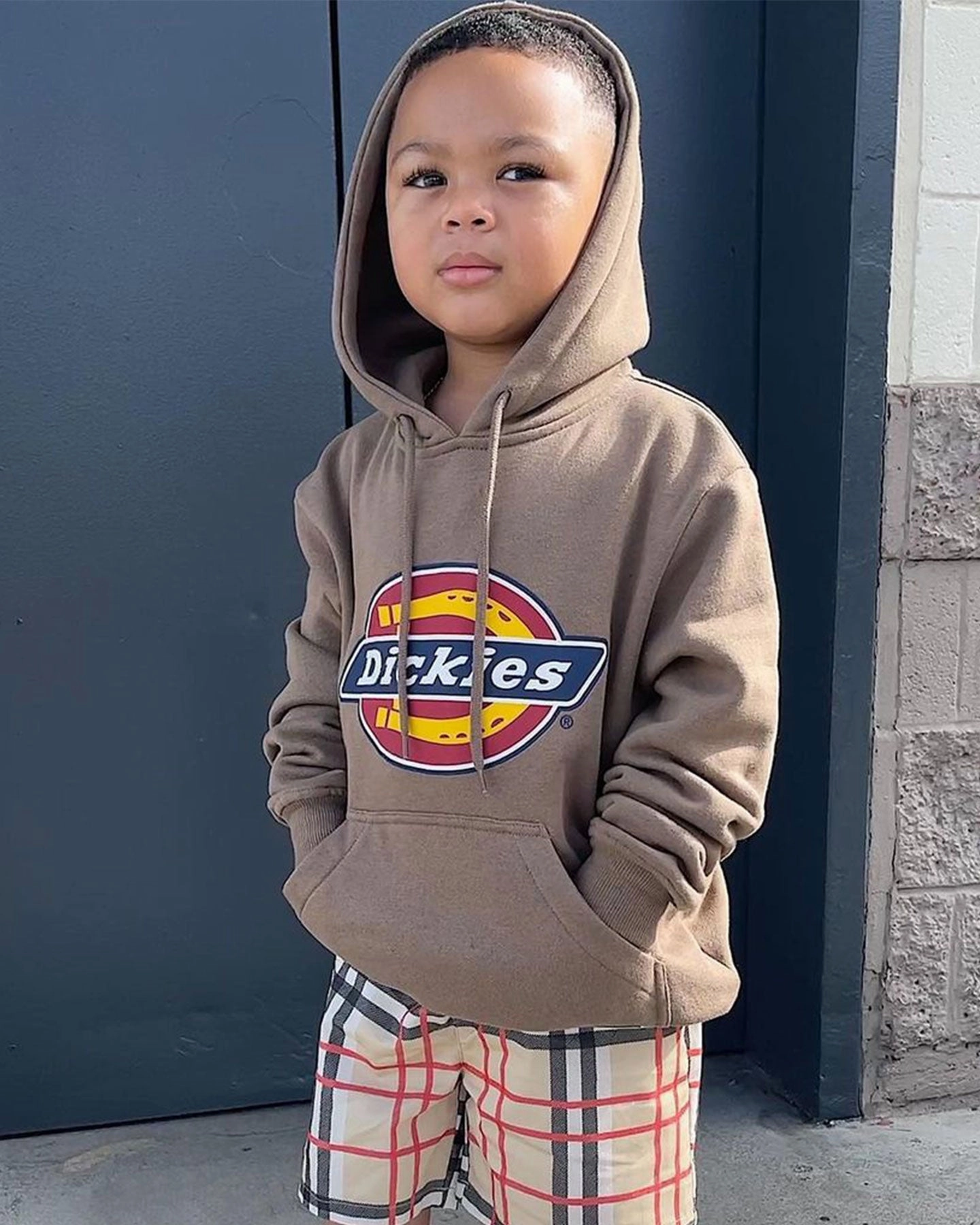 Mark Bronzer Dickies Kid's H.S Classic Hoodie Tobacco