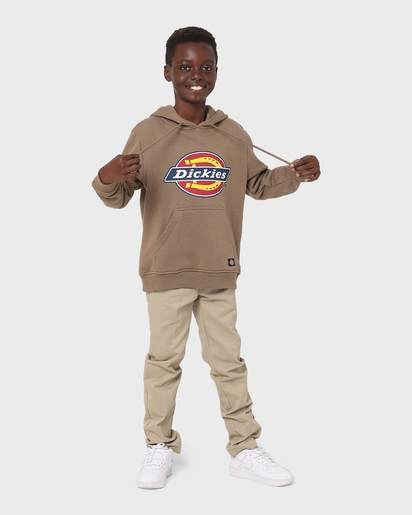 Dickies Kid's H.S Classic Hoodie Tobacco Articulated Elbows