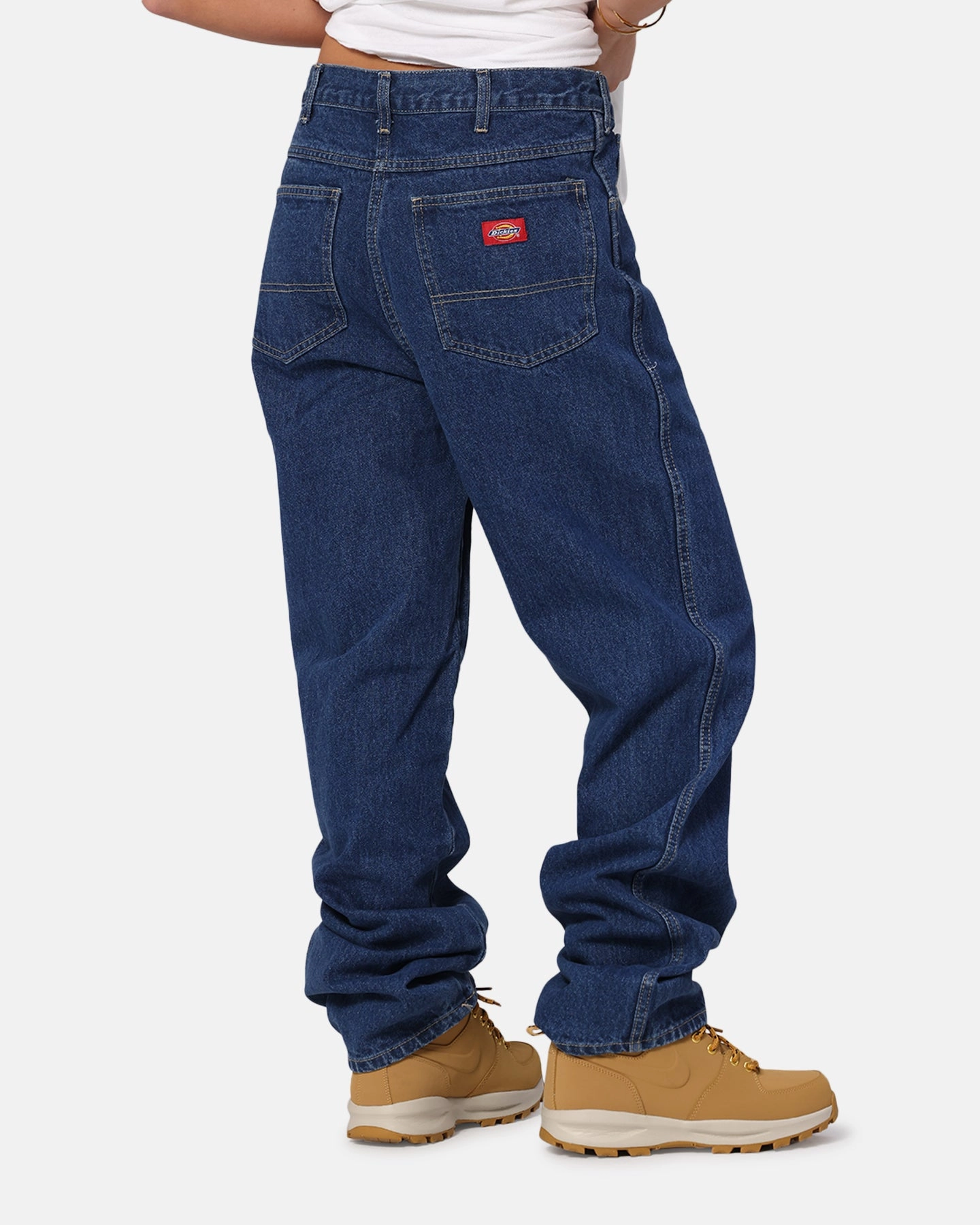 Dickies Relaxed Straight Denim Jeans Stone Washed Indigo Fit For Daily classic clothing