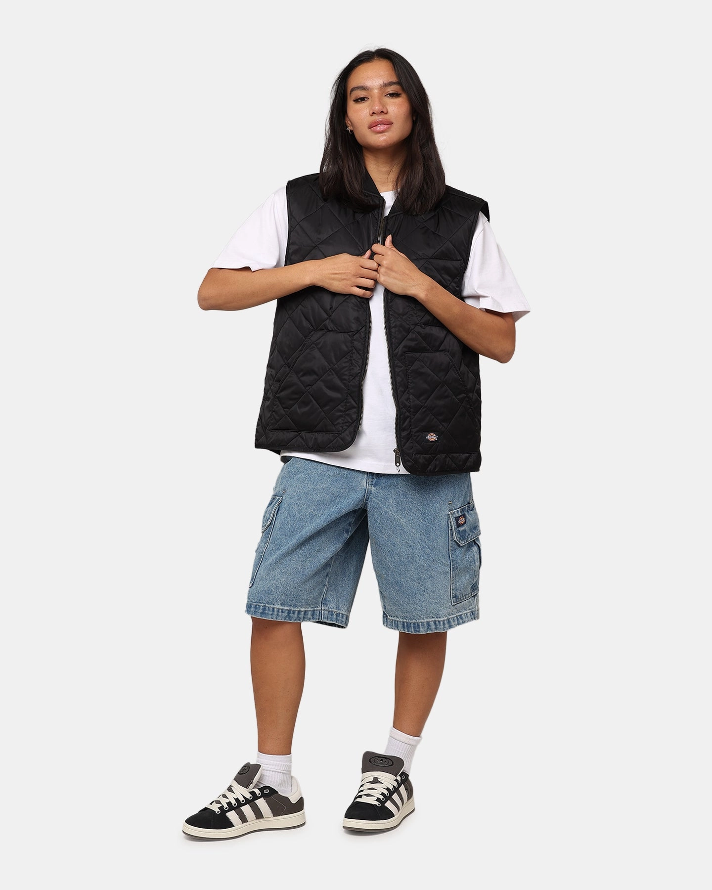 Dickies Vincent Vest Black Trail Function Double Layered Edges