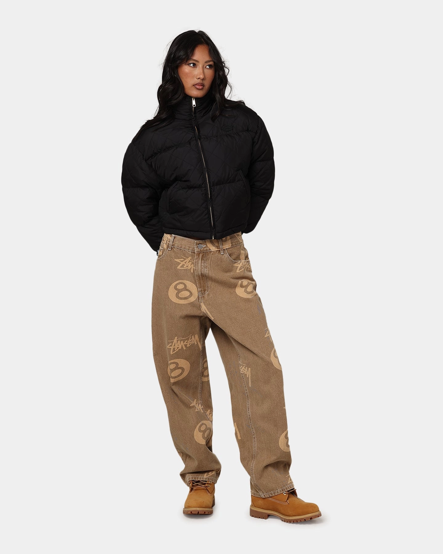 Dickies Women's Lamkin Puffer Jacket Black Abrasion resistant Outdoor Use