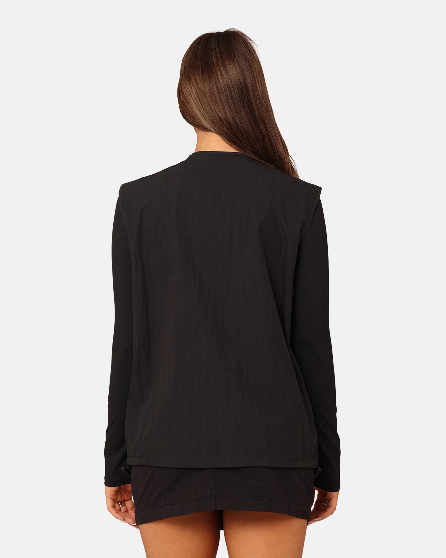 mountain scene Packable Construction Dickies Women's Round Rock Vest Black