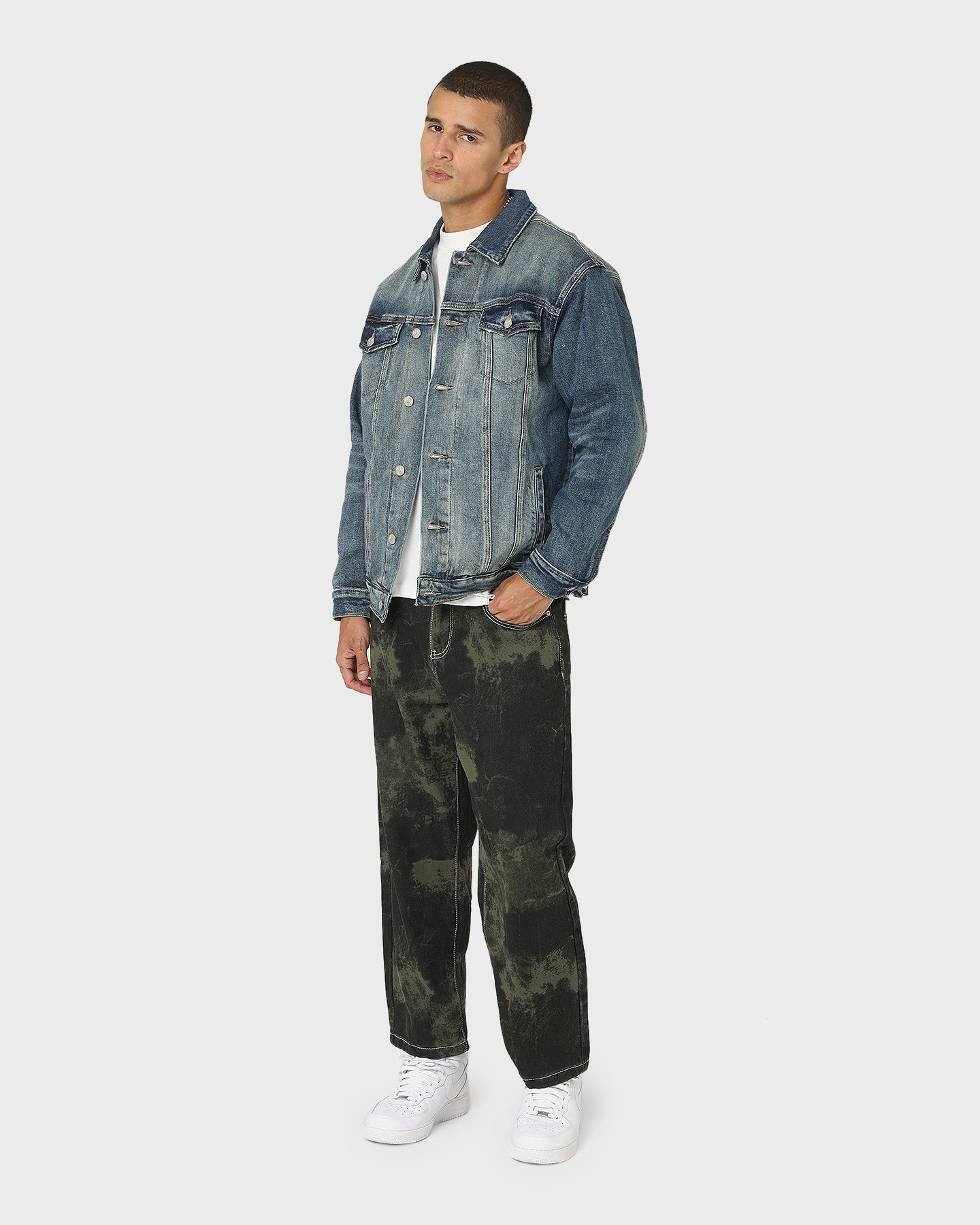 Diet Starts Monday Eagle Denim Trucker Jacket Indigo Recommendation Secure Storage