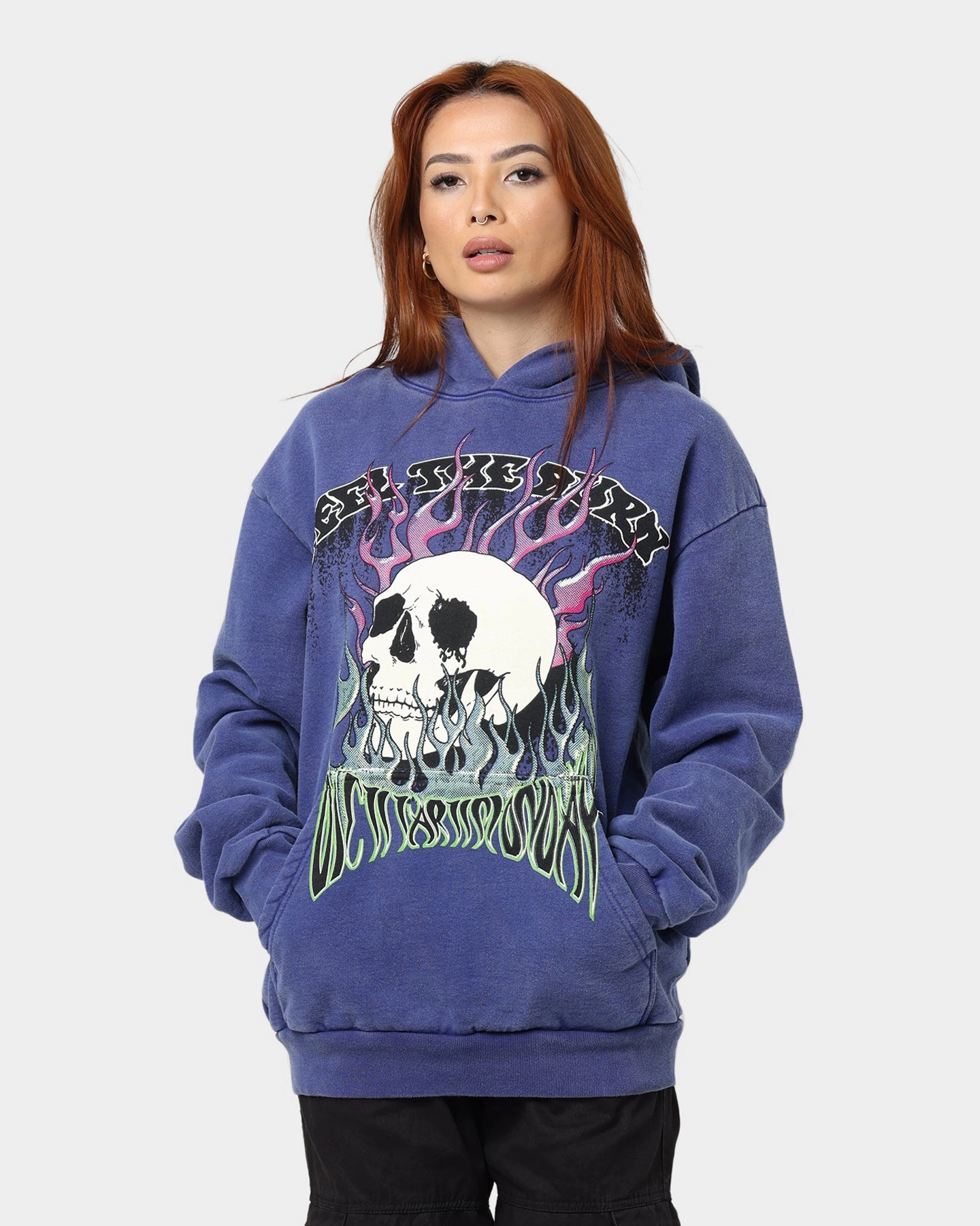 Diet Starts Monday Feel The Burn Hoodie Blue Fall Friendly