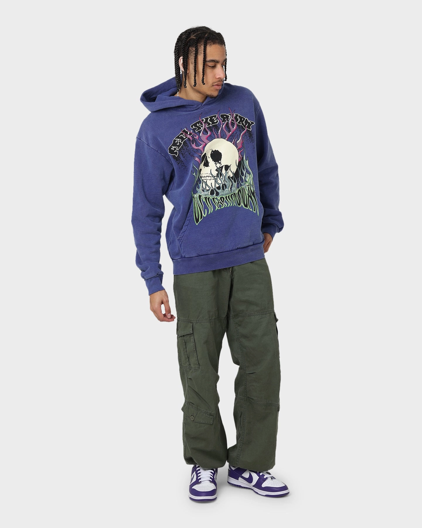 Seamless construction snowboarder Diet Starts Monday Feel The Burn Hoodie Blue