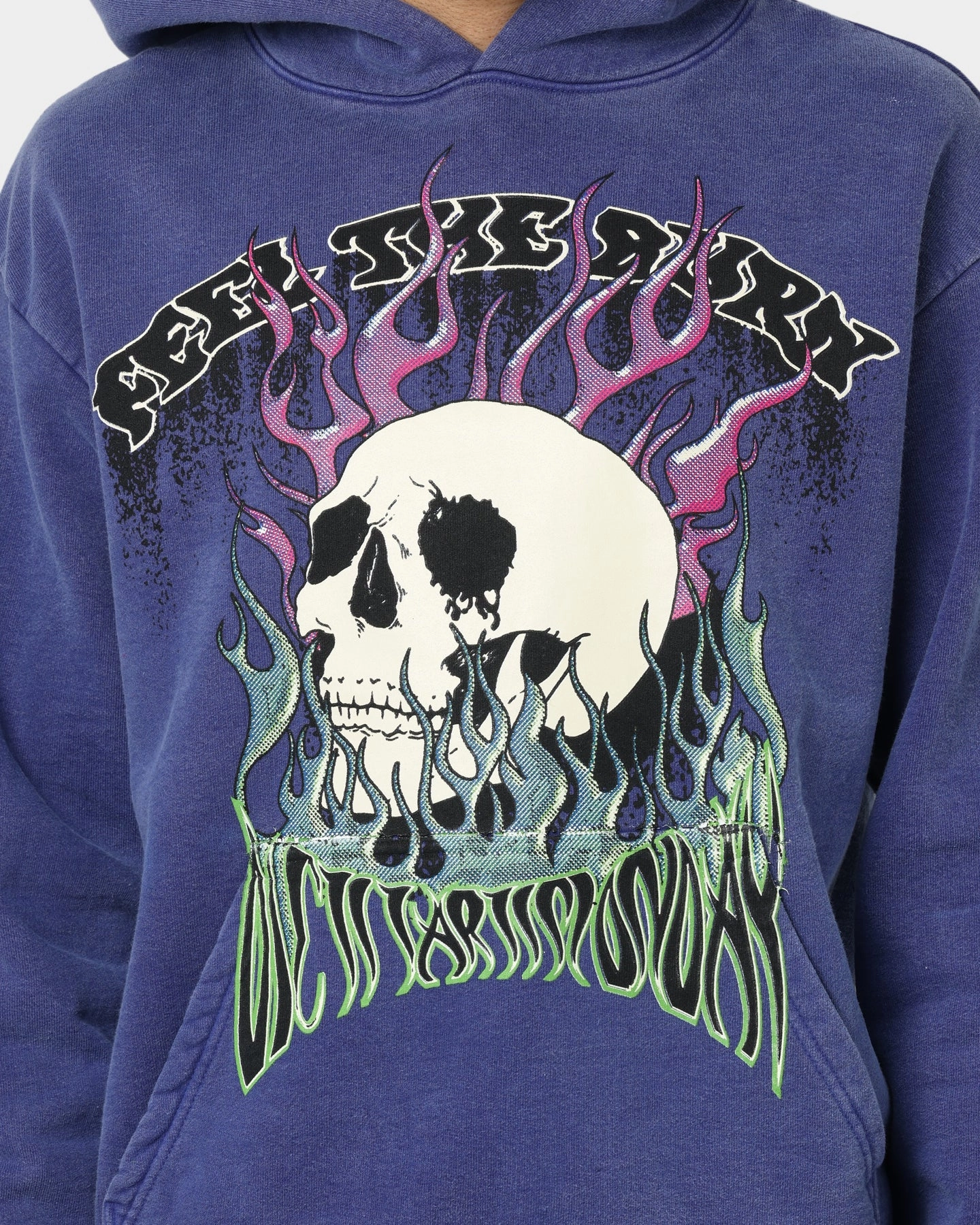 Diet Starts Monday Feel The Burn Hoodie Blue Active Jacket