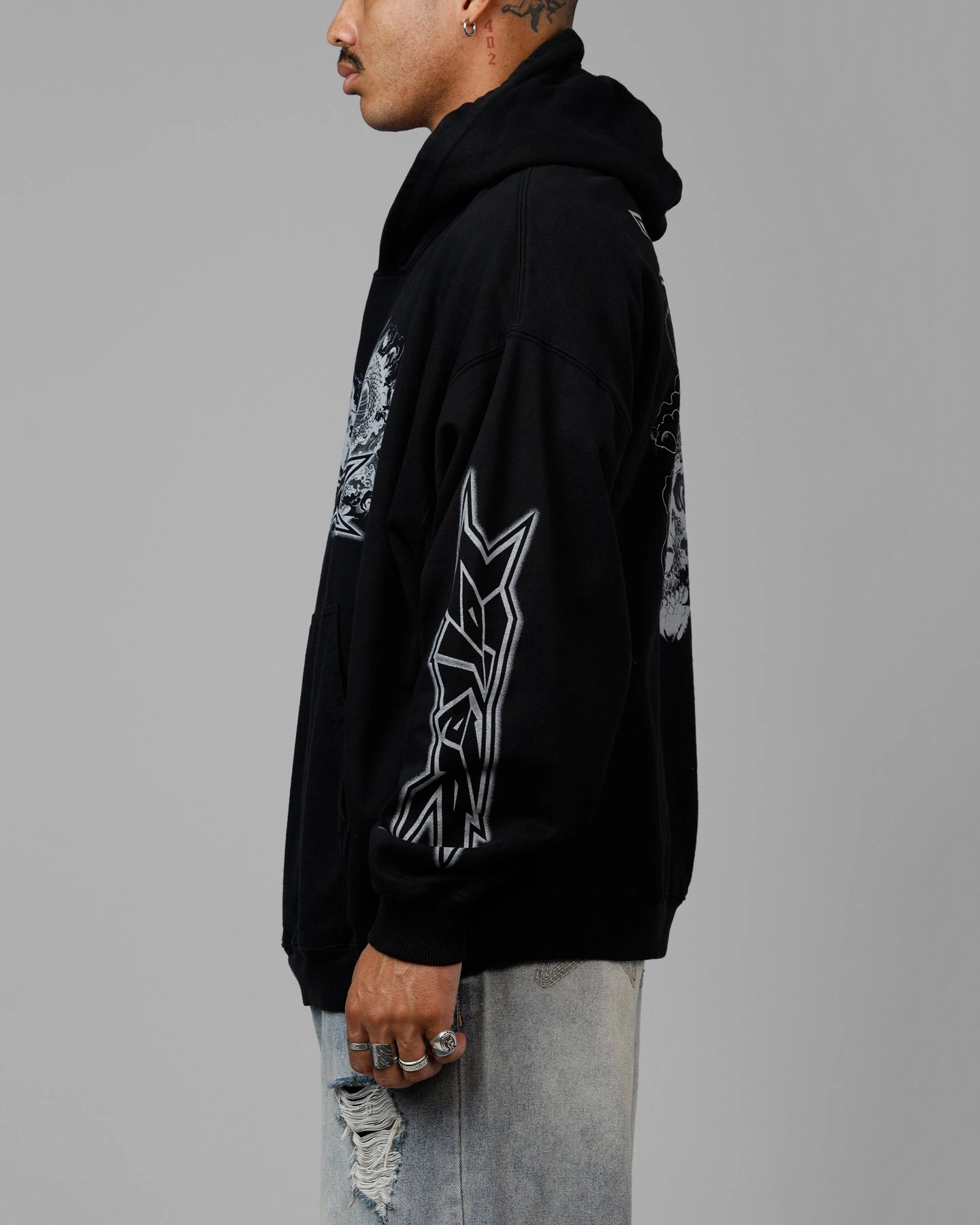 Speak Loiter Draco Born Premium Hoodie Black