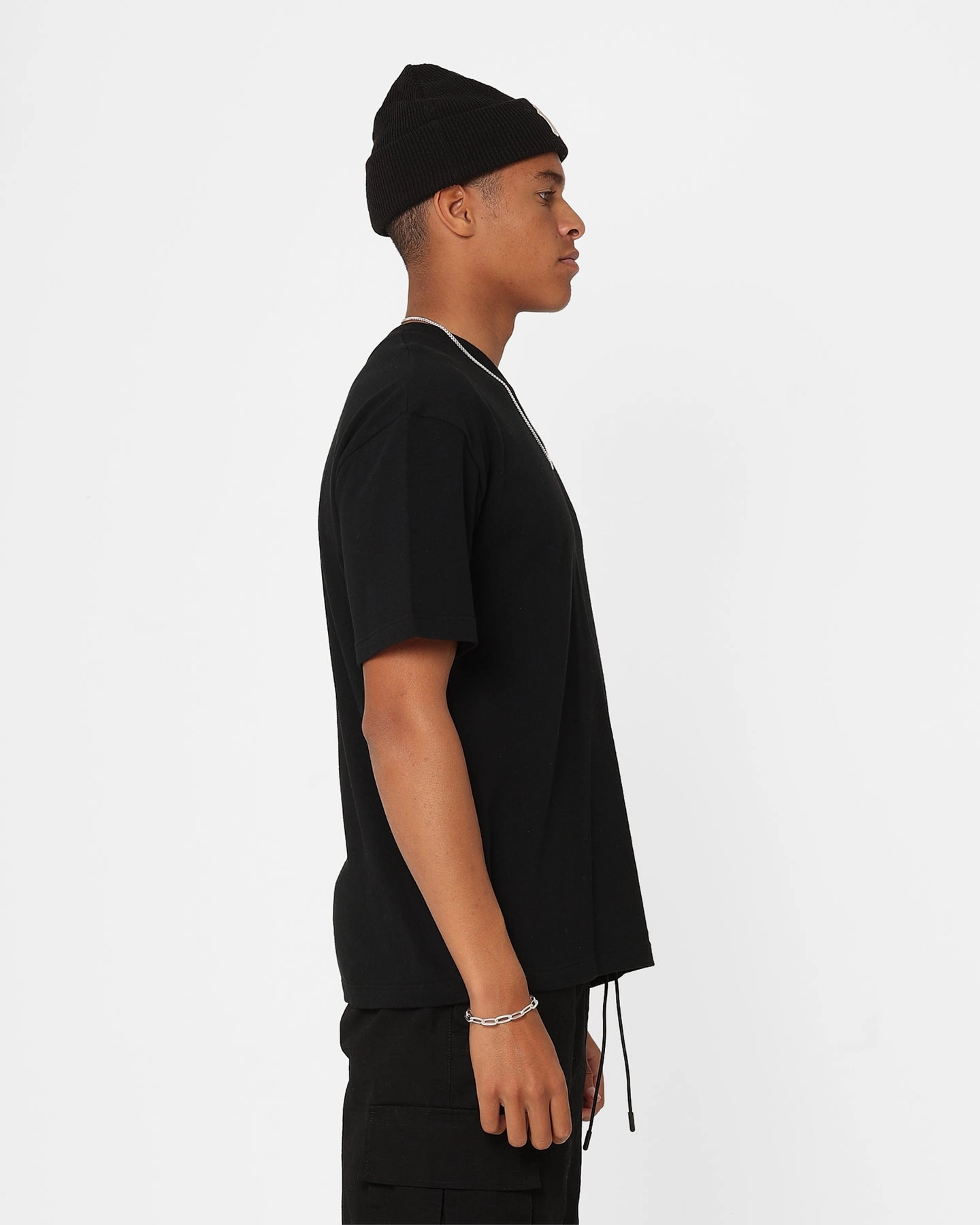 Champion Heritage New Script T-Shirt Black Casual and cool