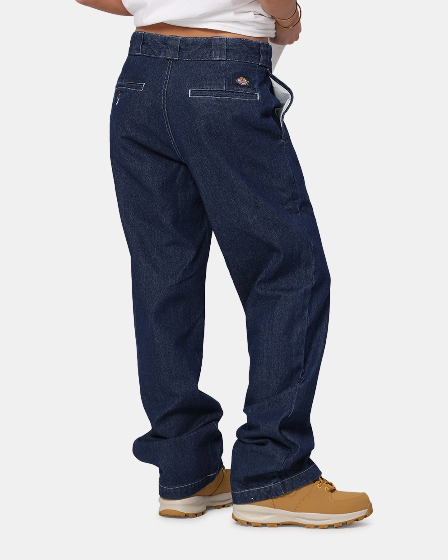 Couple Look Office Wear Street Fashion Casual Winter Warmth Dickies 874 Denim Rinsed Indigo