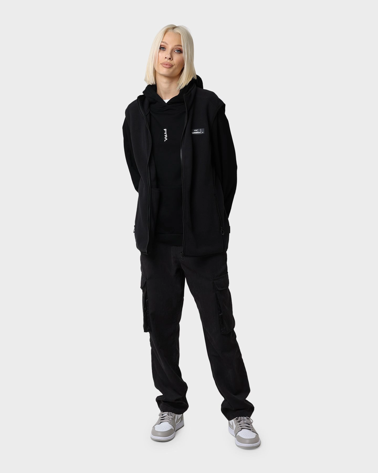 PYRA Polartec Fleece Vest Black/3M Neutral