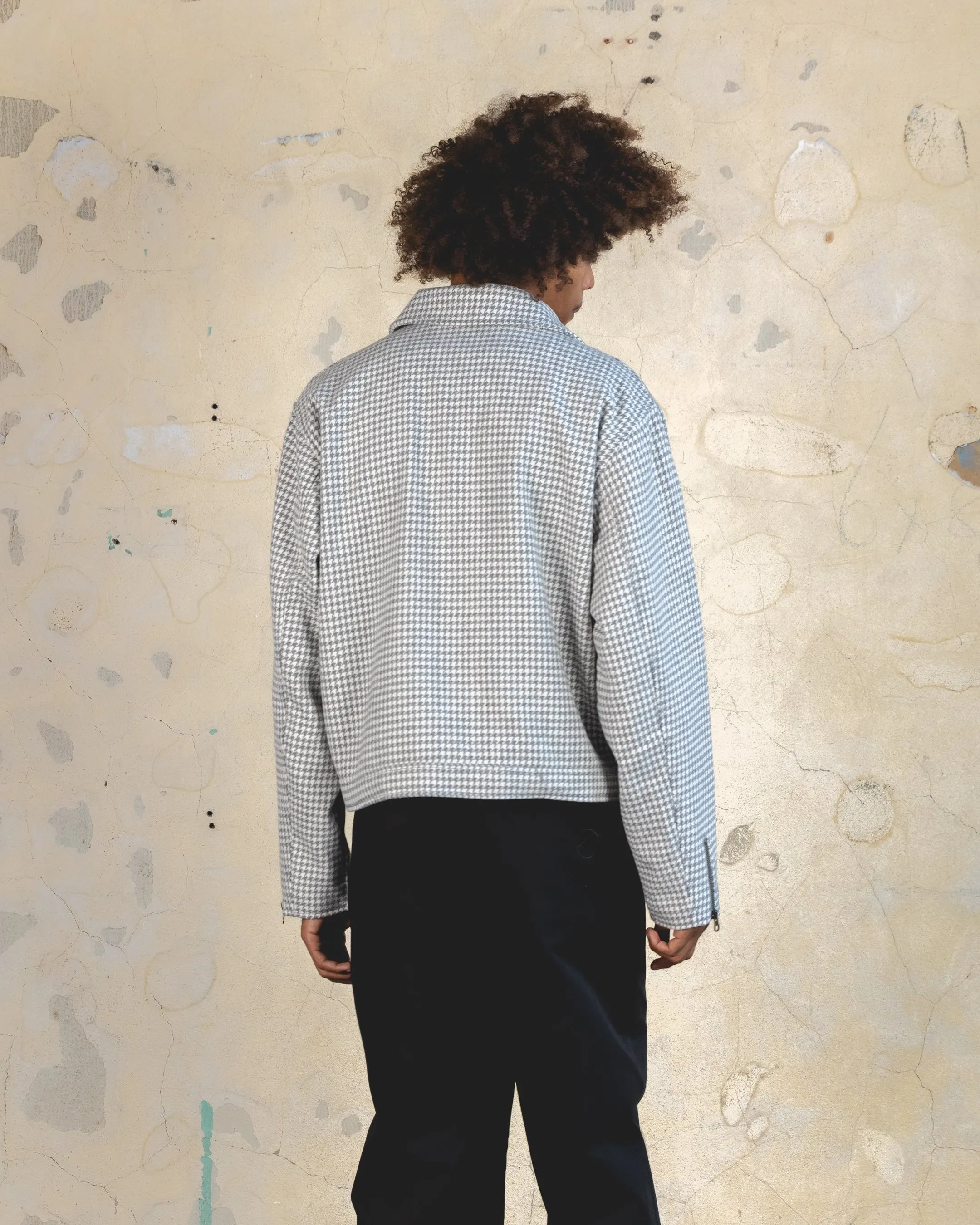 countryside 404 Studio Cropped Jacket Grey/White