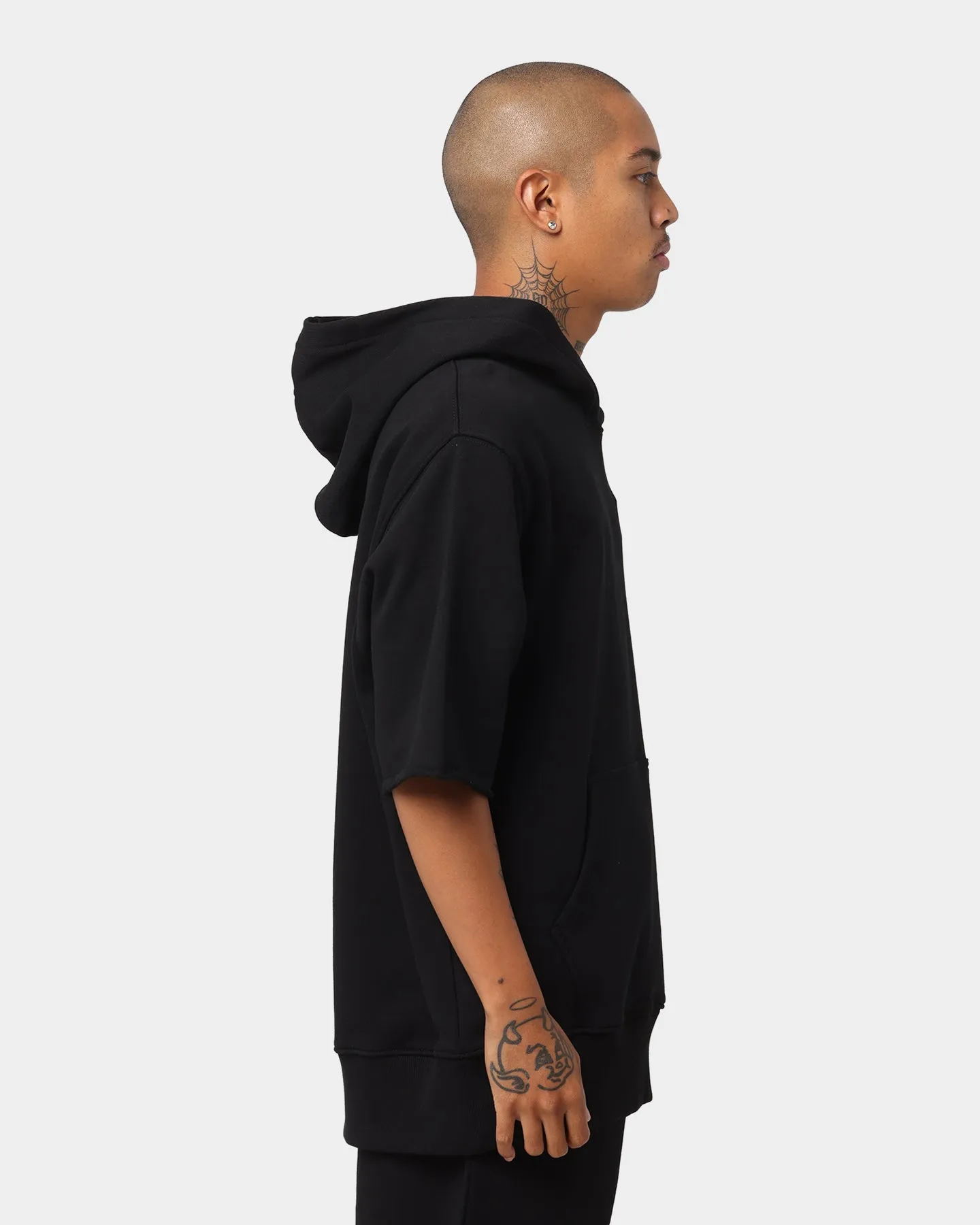 Dope Raw Cut Off Hoodie Black/White city dwellers
