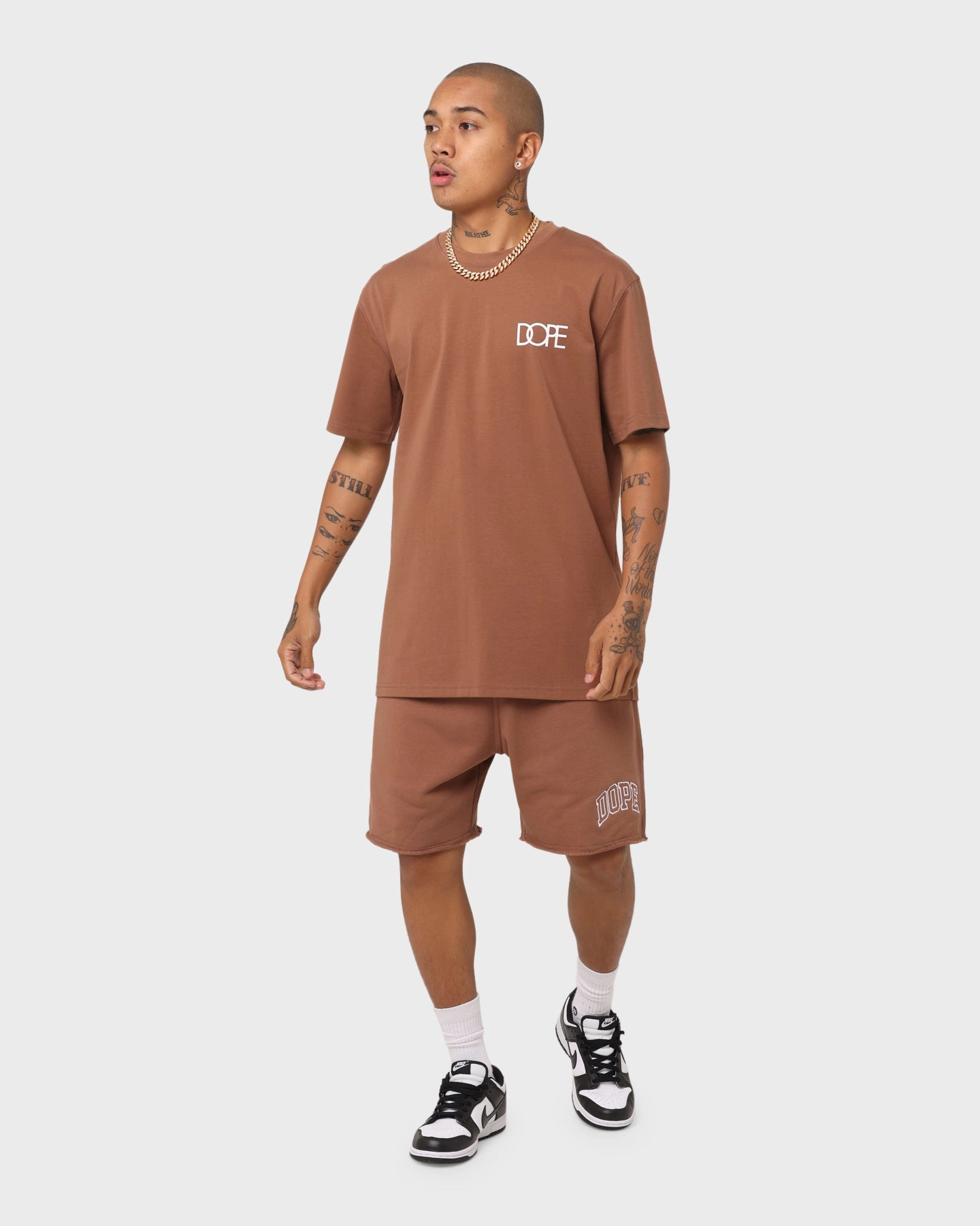 Dope Raw Fleece Shorts Brown QuickReleaseBuckle Quick Pocket Access