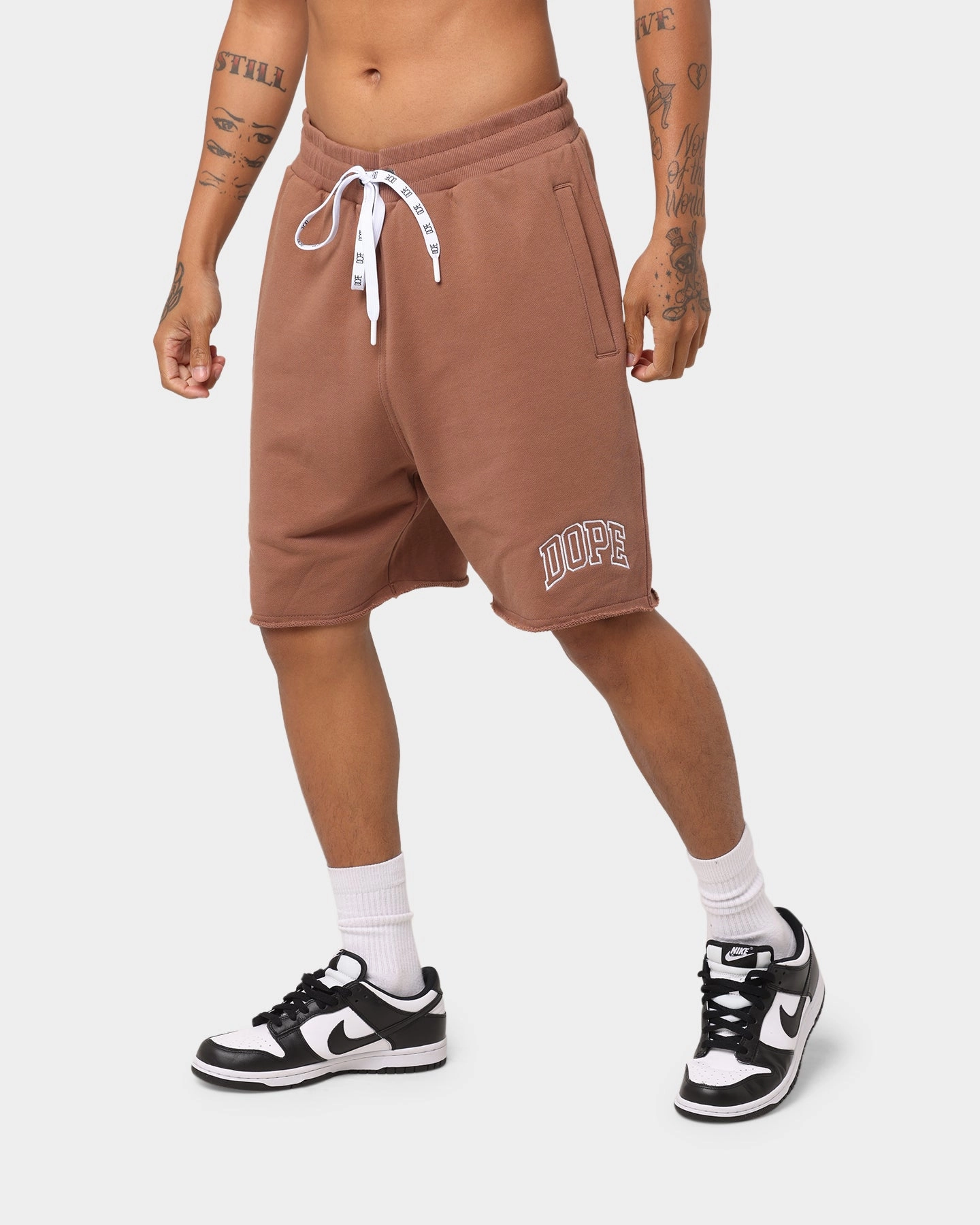 Glide On Waist System Dope Raw Fleece Shorts Brown