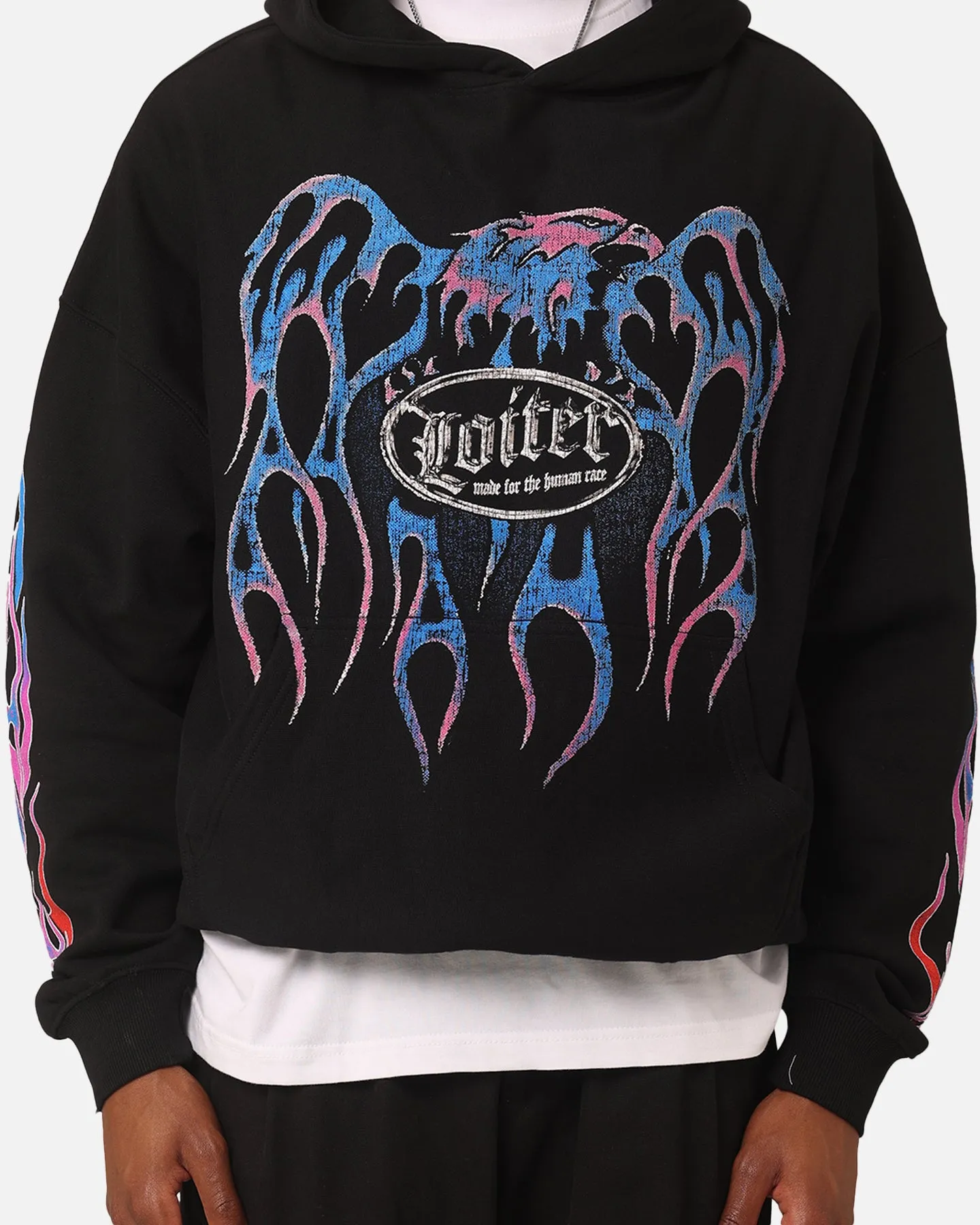 Program Loiter Rider Vintage Hoodie Black