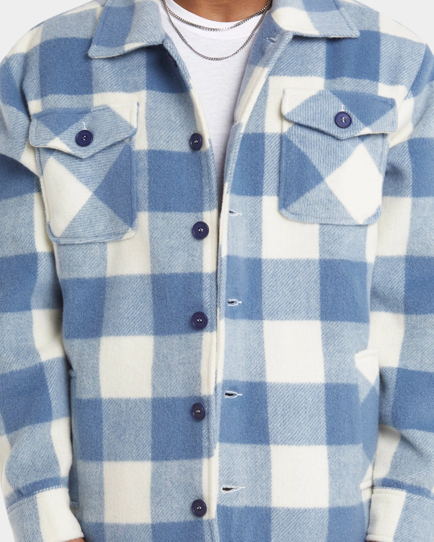 XXIII Mikhail Plaid Jacket Blue/White professionals