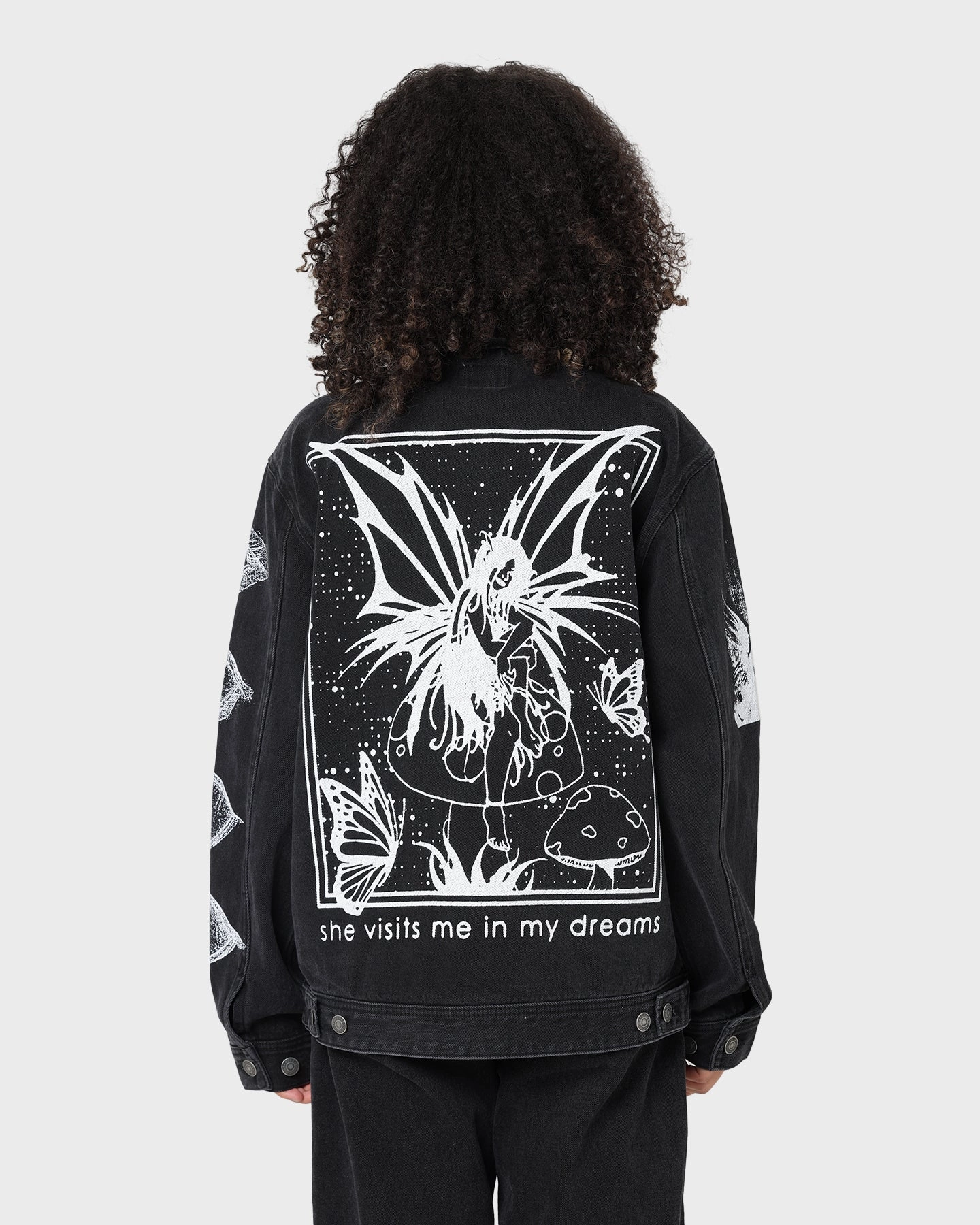 Everyday Jacket Paper Obey Obey Dreams Denim Jacket Dusty Black