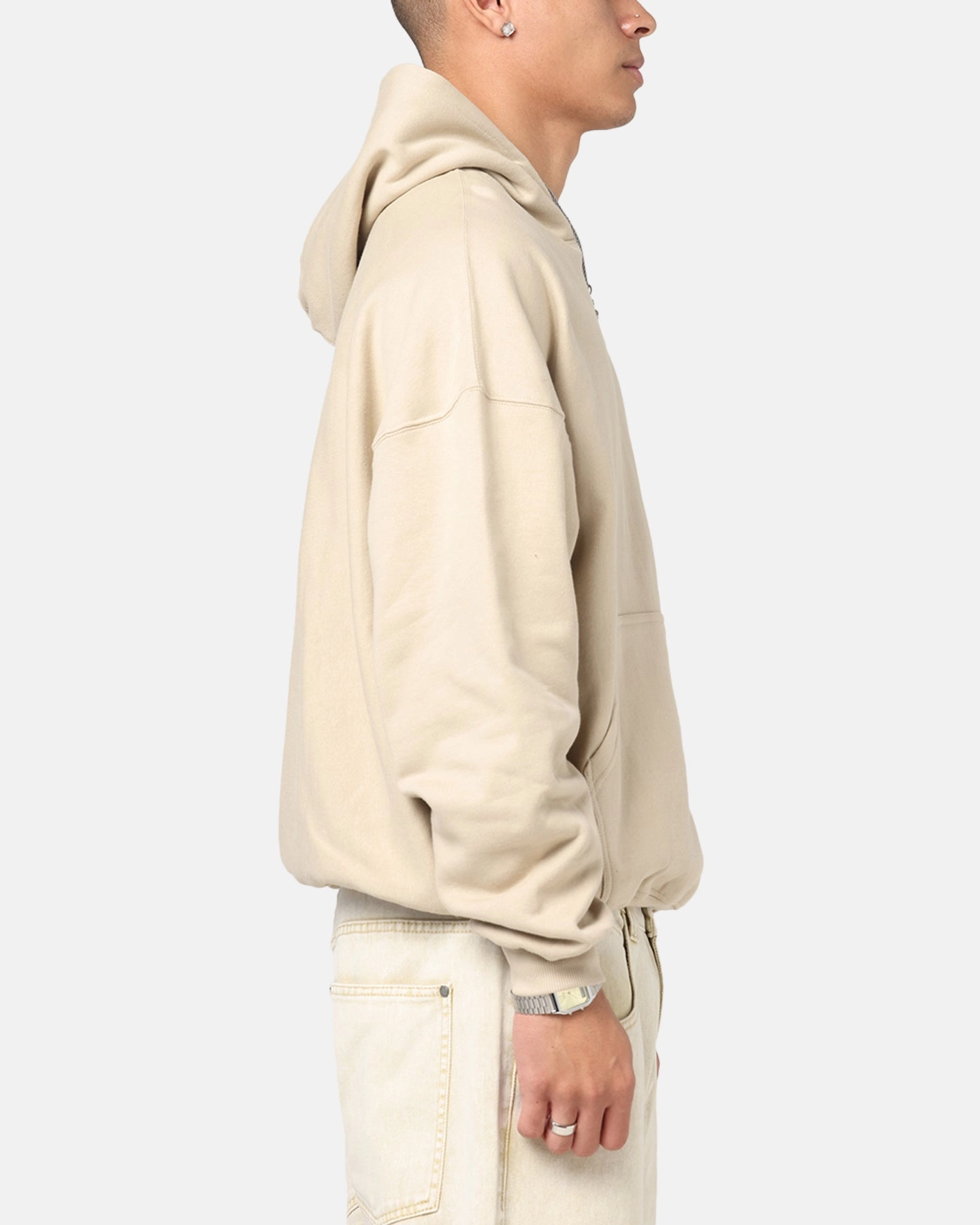 Street Trend City Style Culture Kings Oversized Hoodie Stone