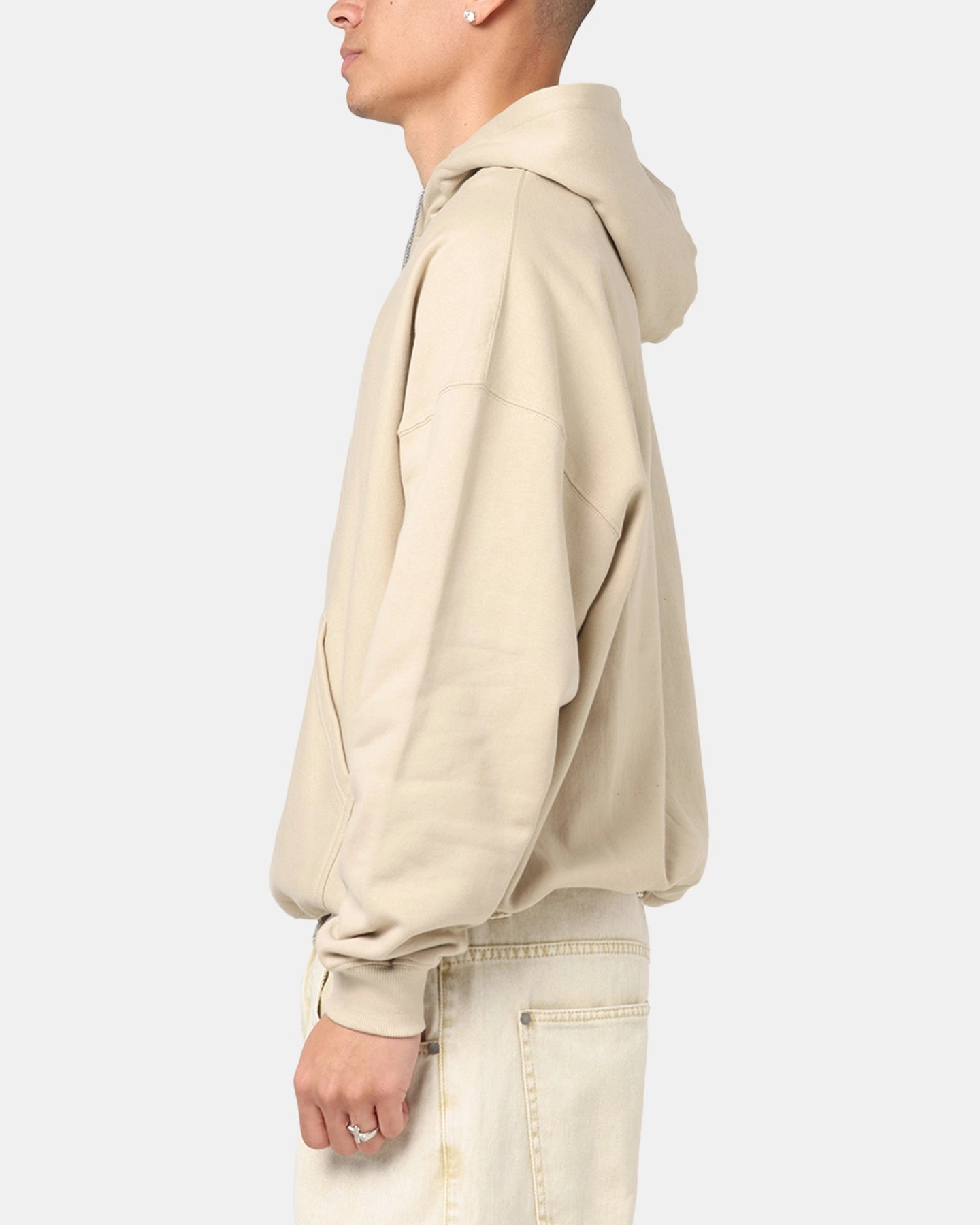 Culture Kings Oversized Hoodie Stone Urban Outfit Travel Style