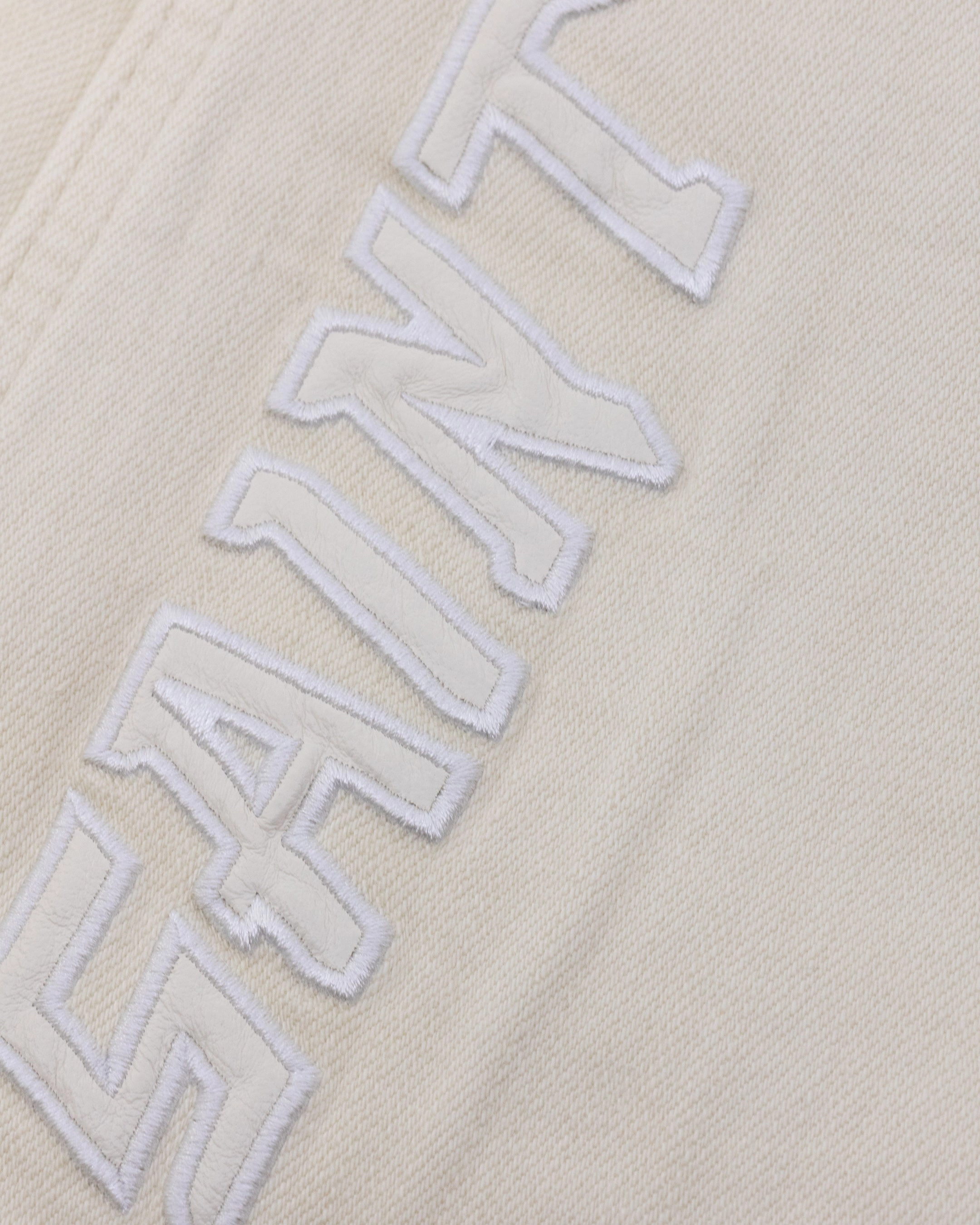 Saint Morta Skull And Bones Denim Shorts Off White plain shorts Chafe Resistant Edges