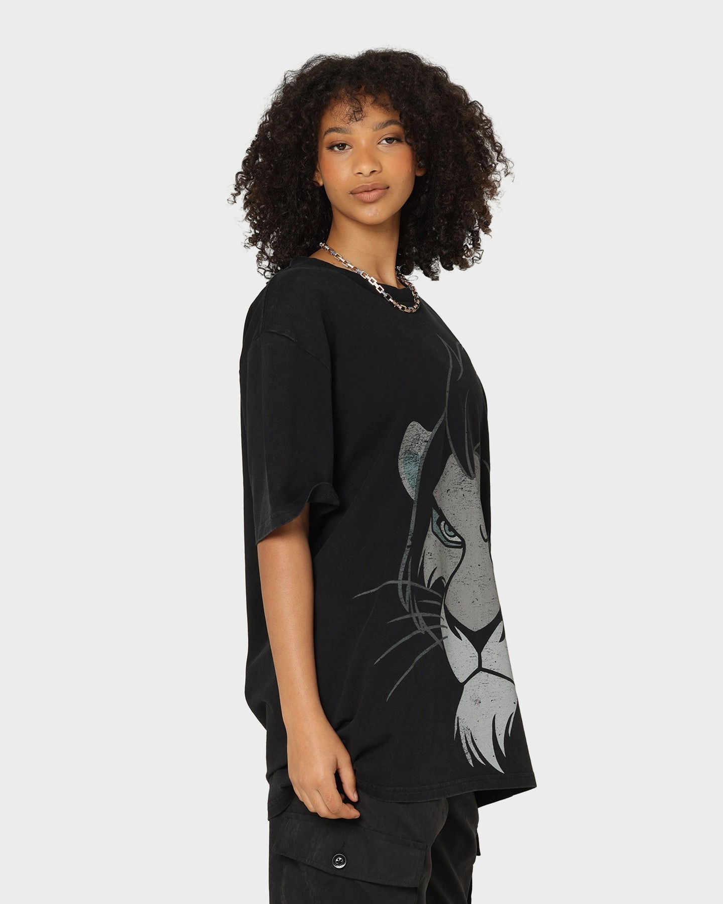 Bold Design Disney Scar Vintage T-Shirt Washed Black