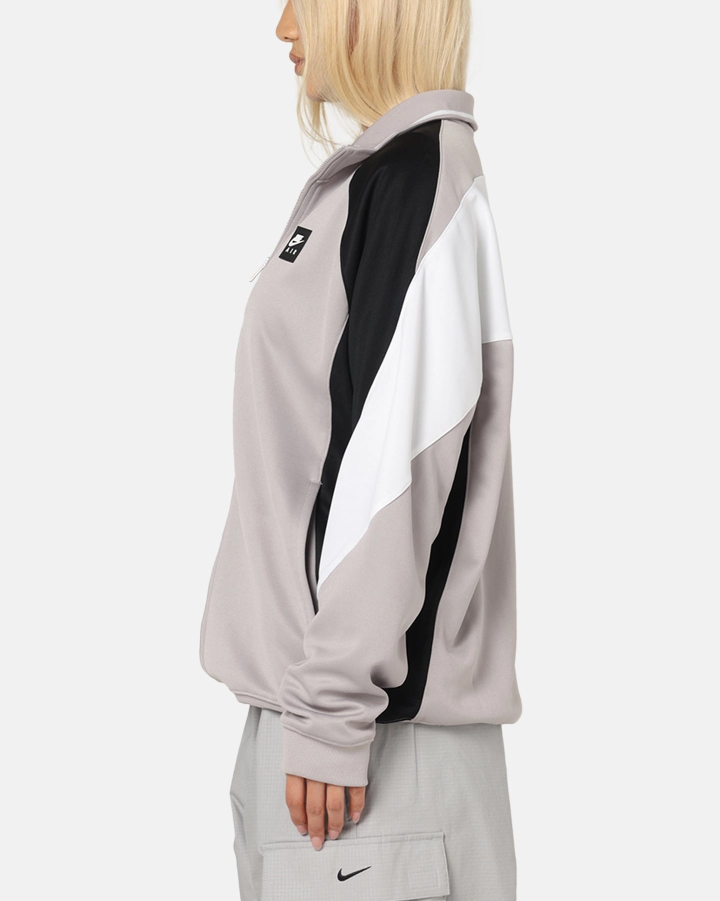 Nike Air Poly-Knit Zip Jacket Grey/Black Layer Versatility