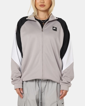 Nike Air Poly-Knit Zip Jacket Grey/Black Casual Warmth Relaxed Motion