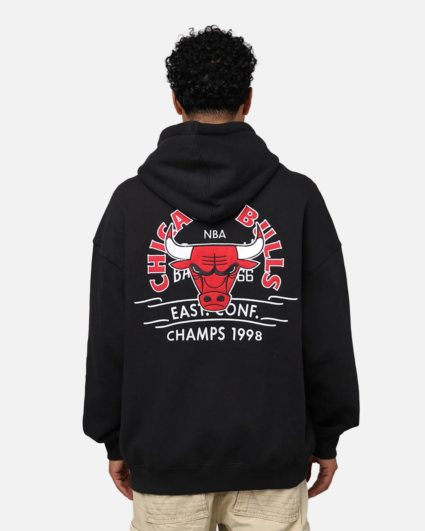 Withstand Easter wear Mitchell & Ness Chicago Bulls Letterman Hoodie Black