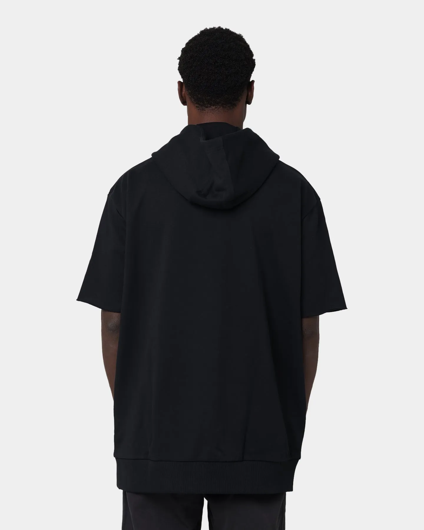 Taped Zipper Closures Regular Fit New Era Las Vegas Raiders Oversized Short Sleeve Hoodie Black