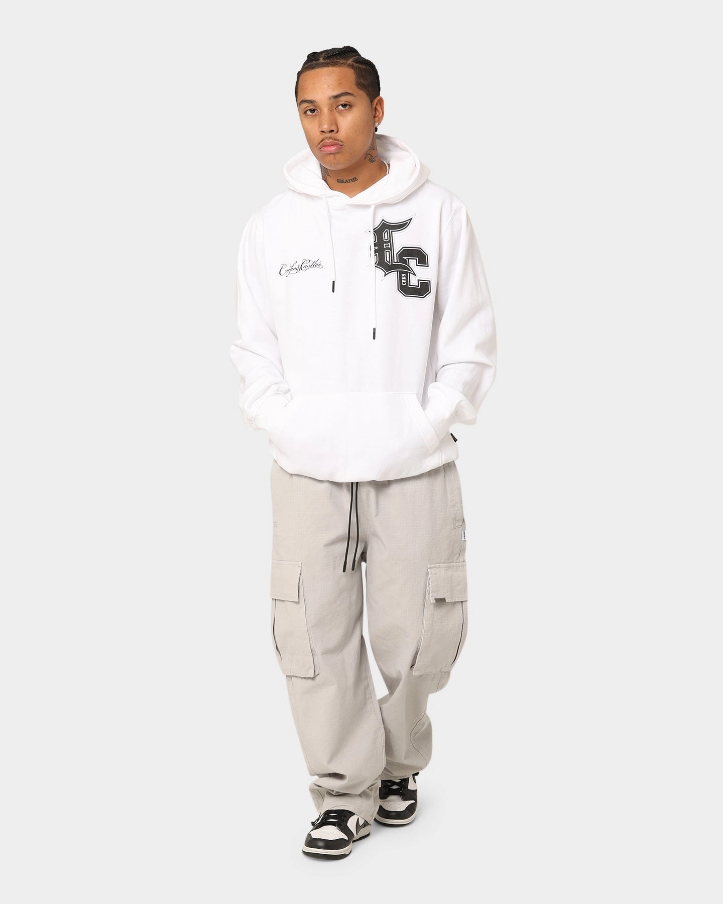 Crooks & Castles Varsity Of Old Hoodie White Street Comfort