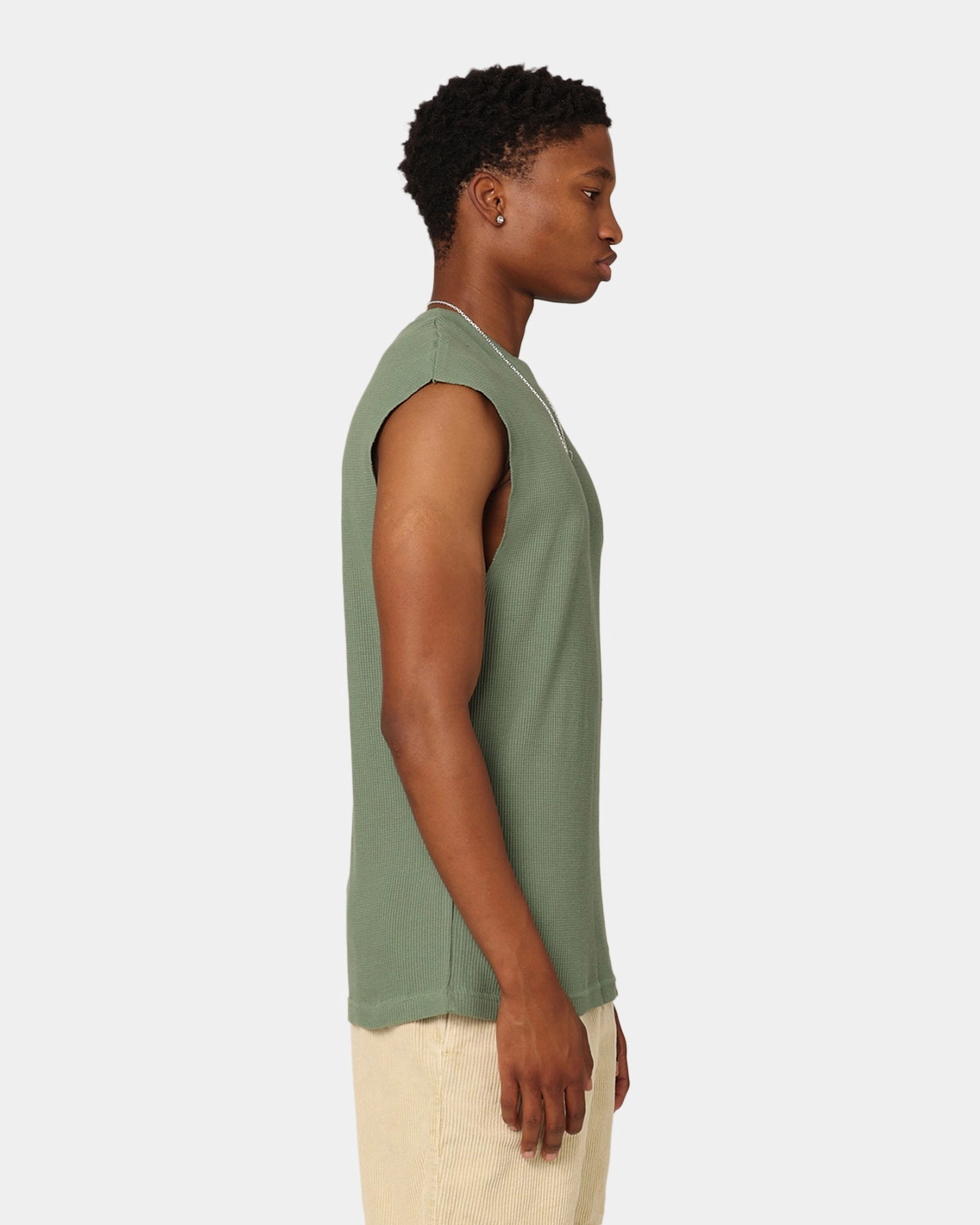 Chic cycling outfit XXIII Waffle Muscle Singlet Sage