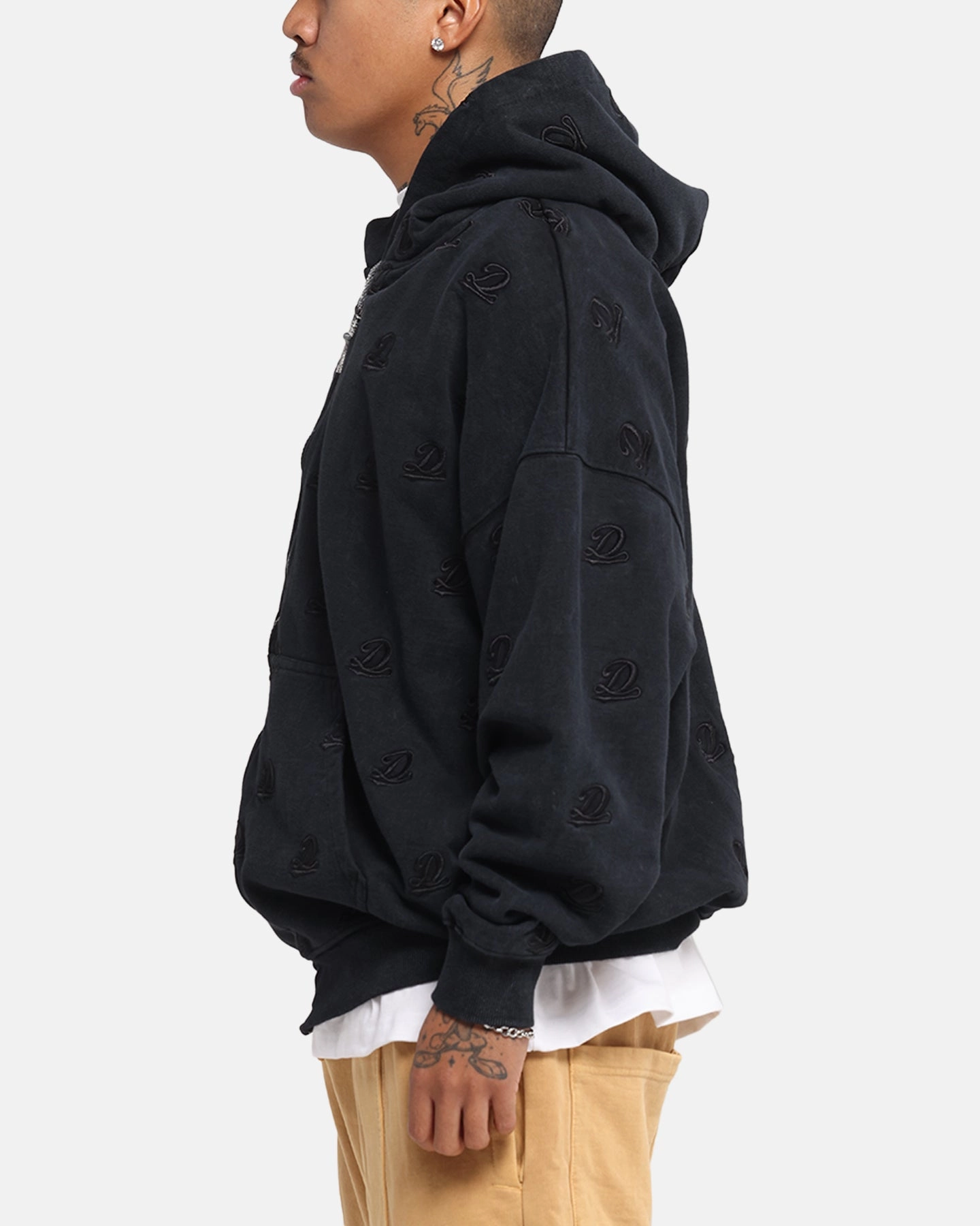 Commodity kids Dreamville Logo All Over Zip Hoodie Dark Grey