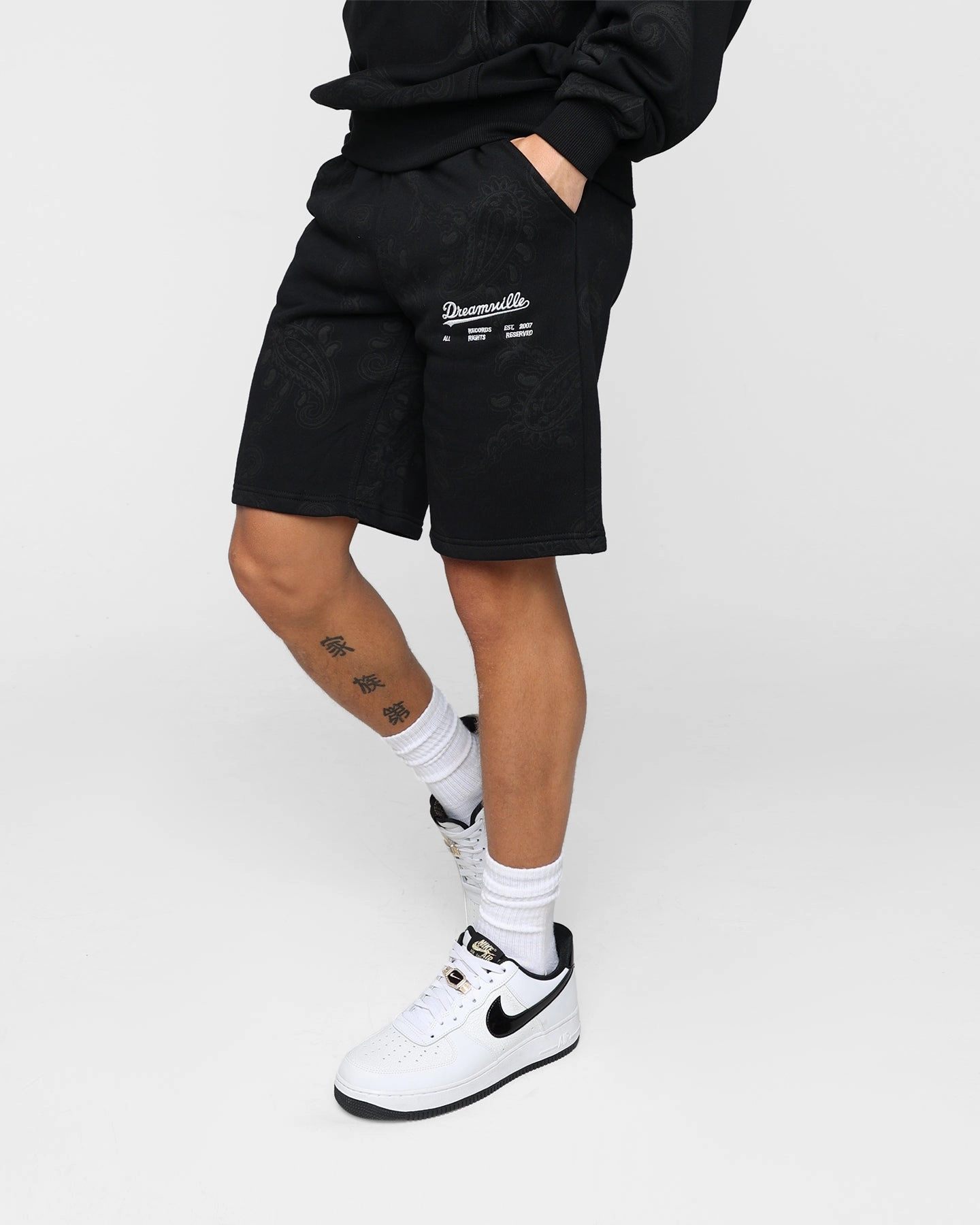 Dreamville Records Sweatshorts Black Moisture wicking
