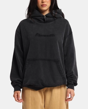 Polar bear like Leather Accents Dreamville Tonal Hoodie Black Wash
