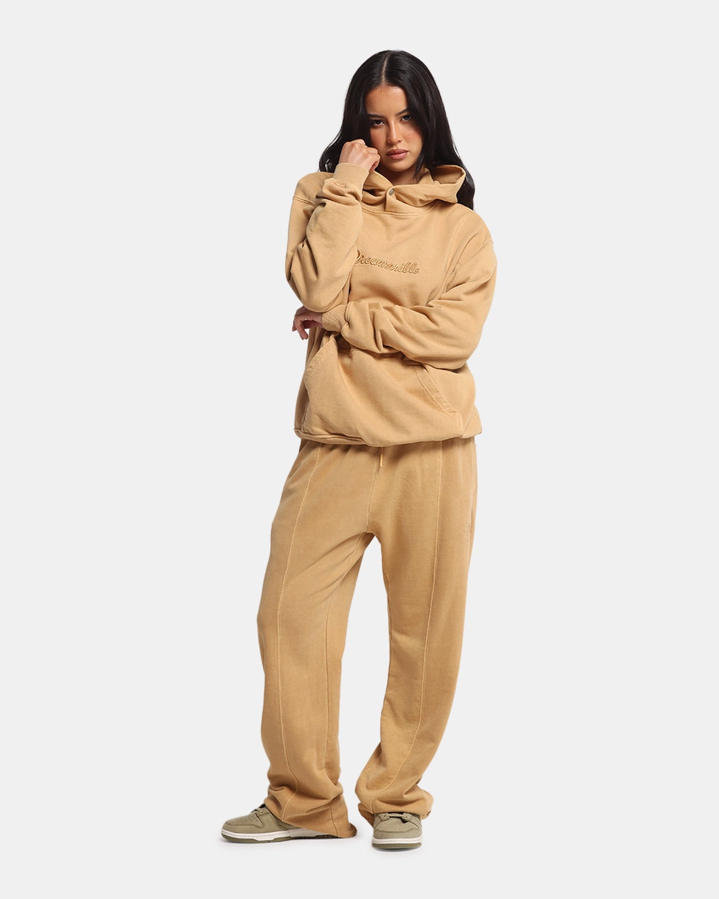 Rubberized Hem Dreamville Tonal Sweatpants Sand Wash