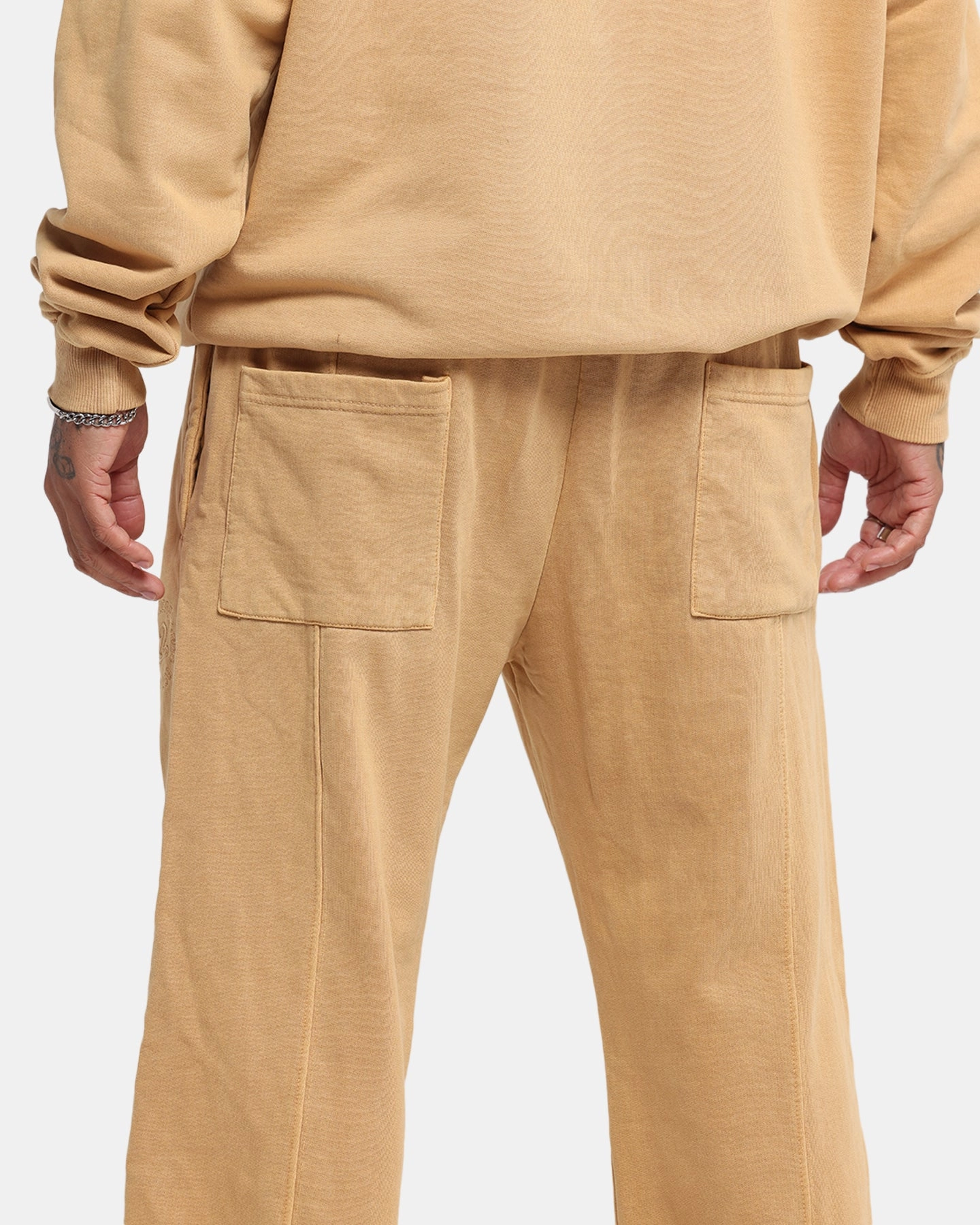 Dreamville Tonal Sweatpants Sand Wash Sweat Wicking Liner SlimFit