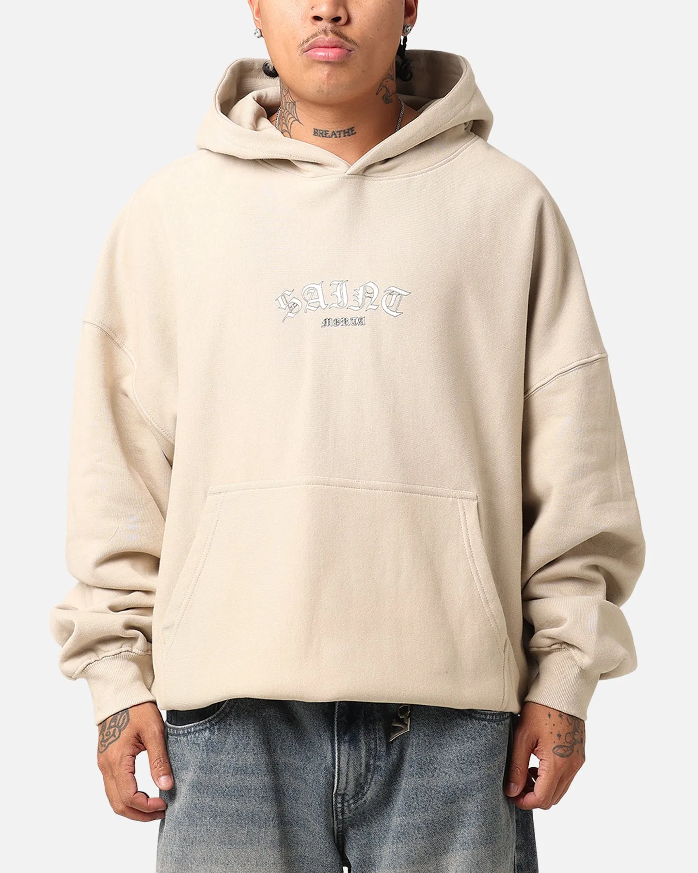 Saint Morta Year Of The Dragon Hoodie Stone Weatherproof Zipper