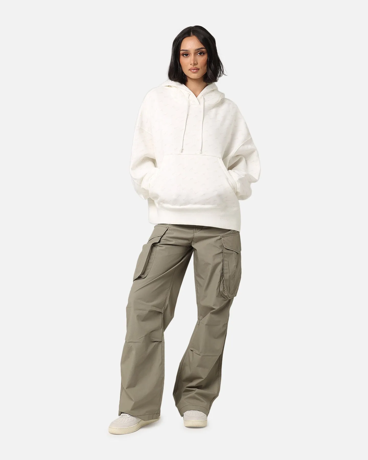 Nike Women's Sportswear Pheonix Oversized Fleece Hoodie Sail Forget